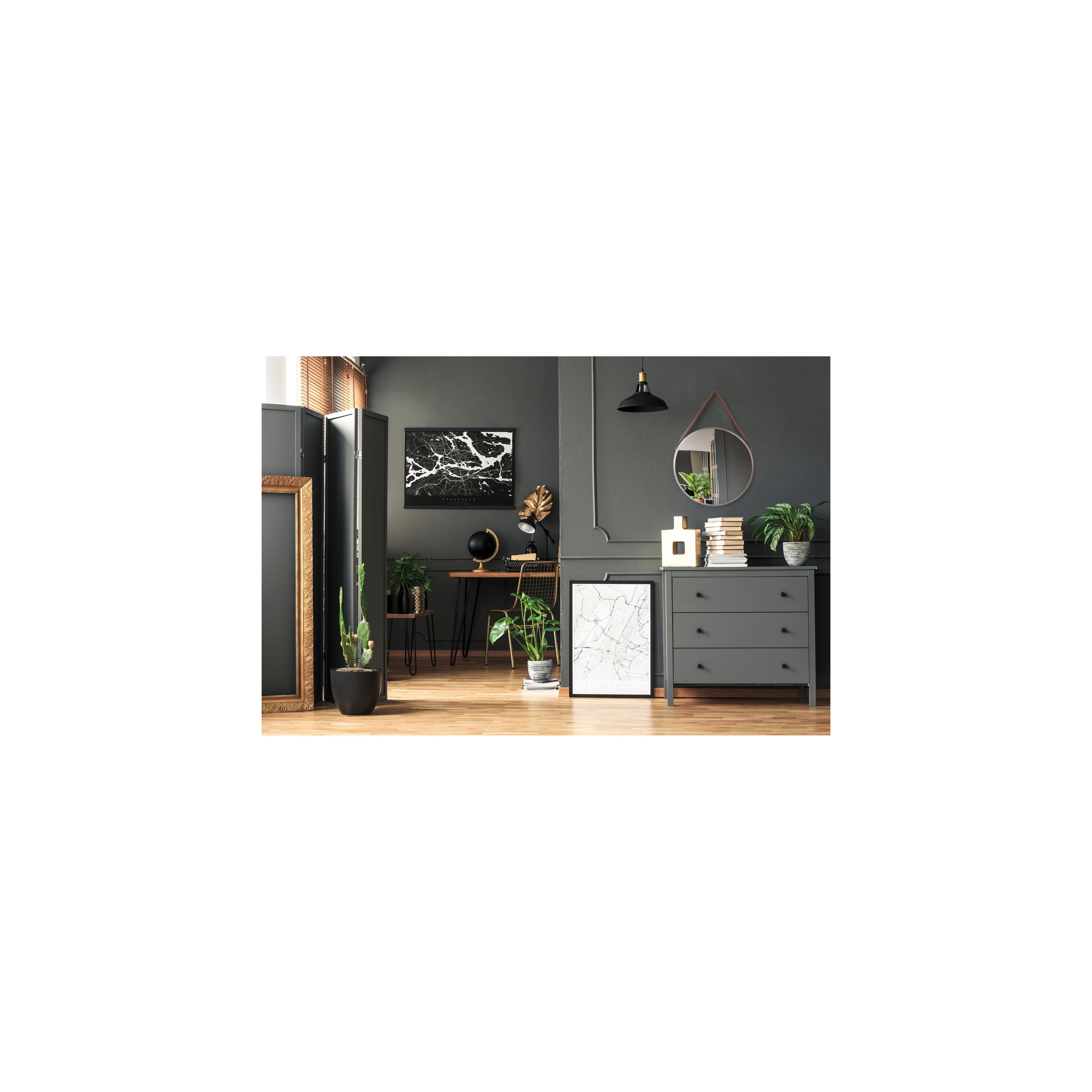 Spiegel mit Seil 40CM silver KLMH-0410S-1