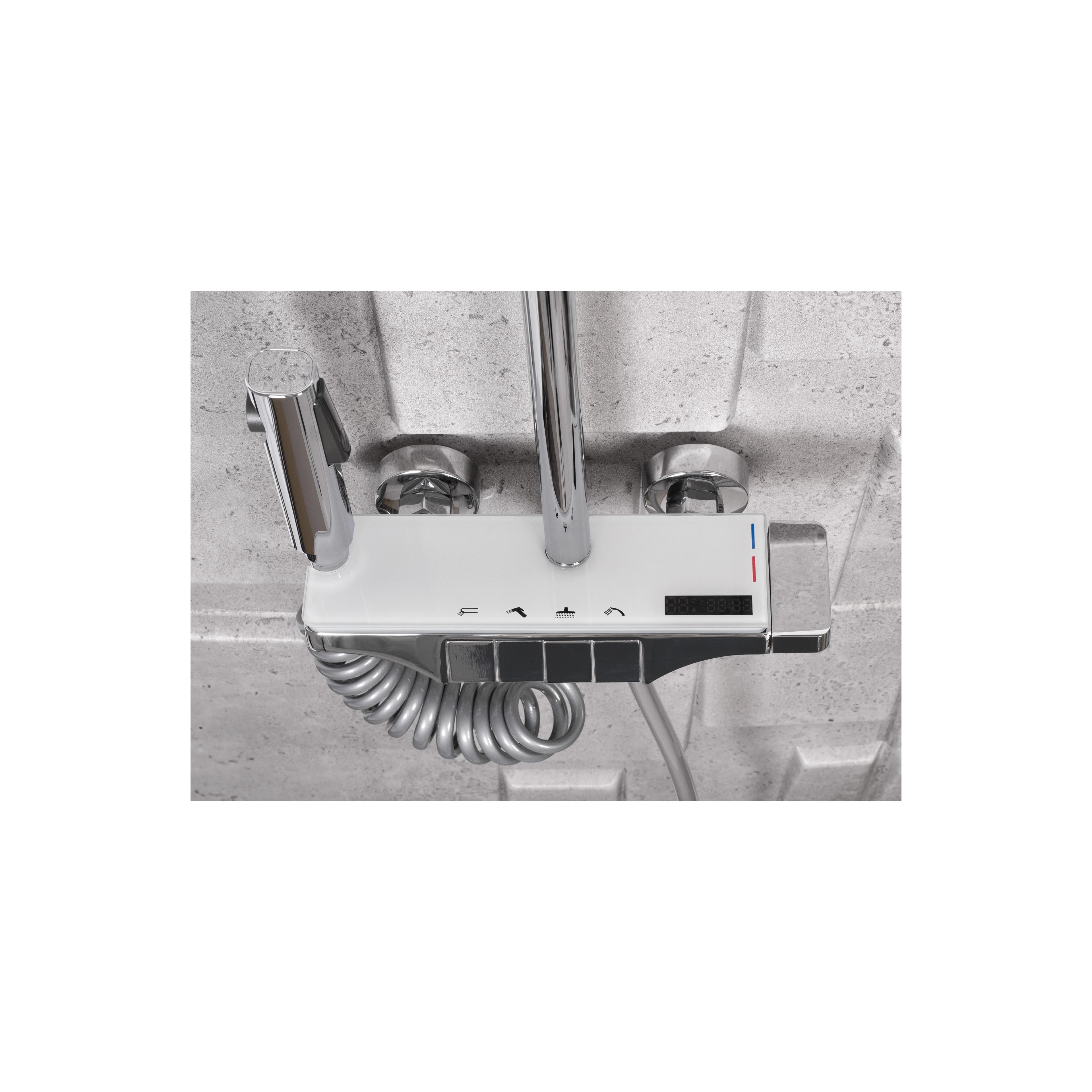 Duschgarnitur REA Savio Led Chrome