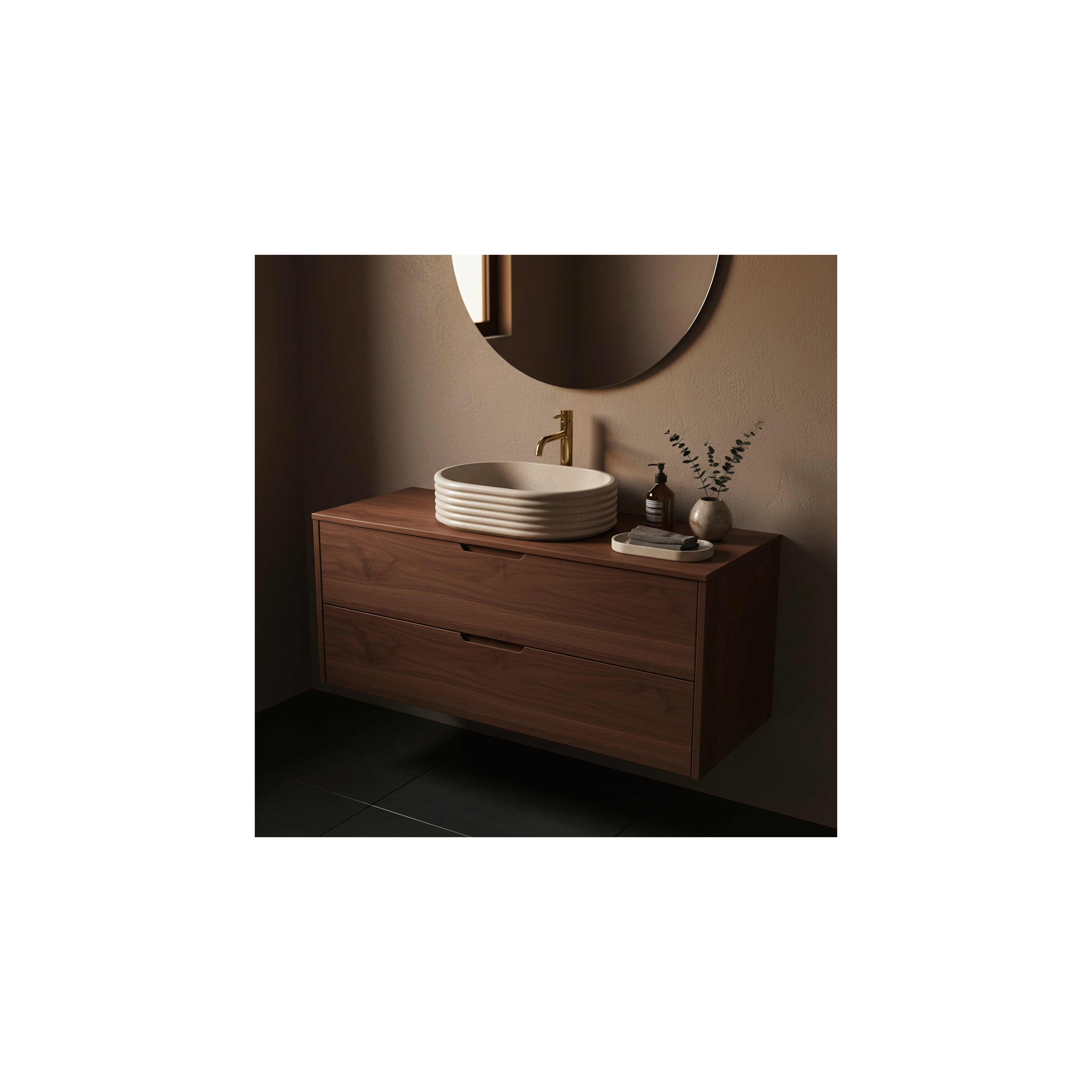 Aufsatzwaschbecken Rea Nicoletta Beige