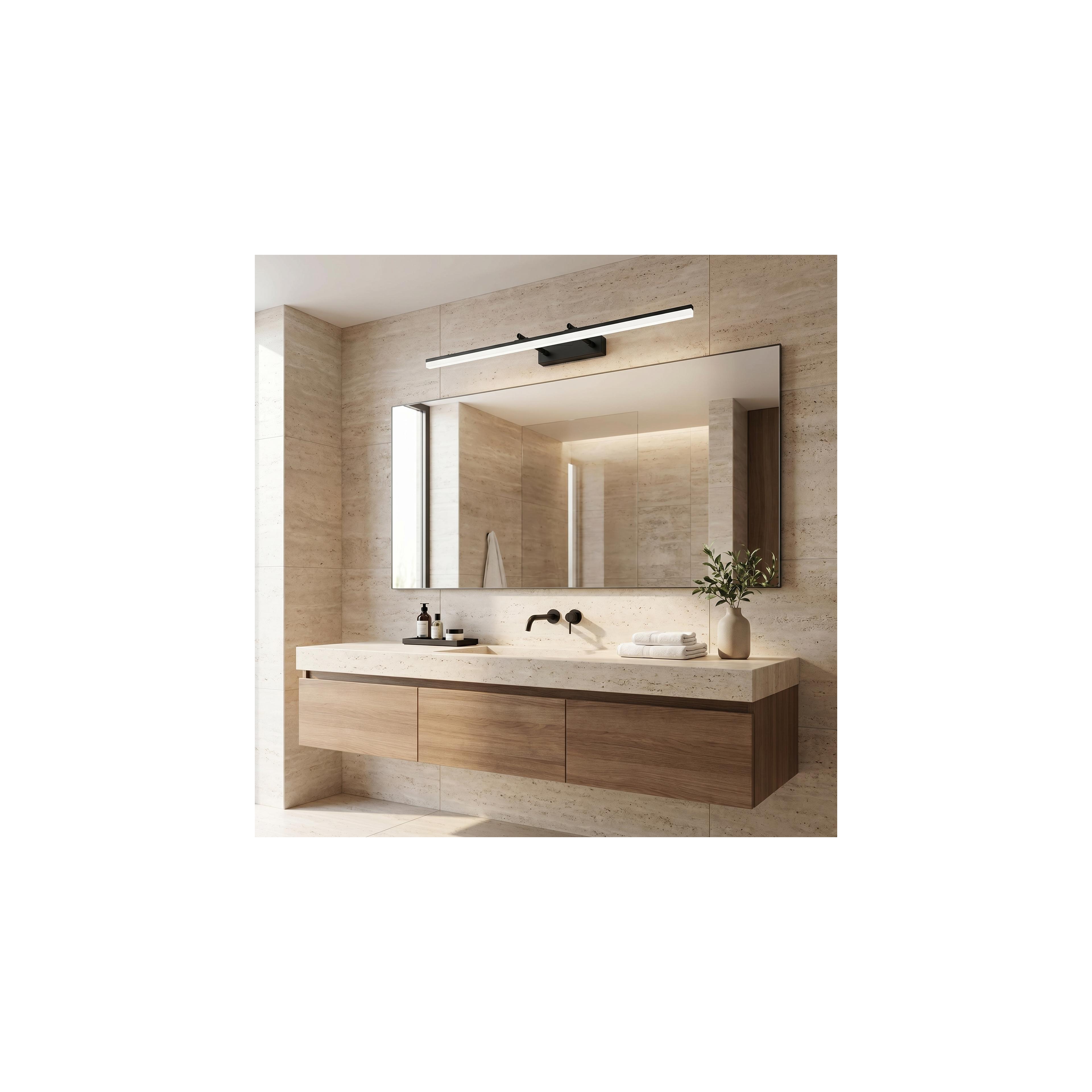 Bad LED-Wandleuchte APP1880-1W 80cm BLACK