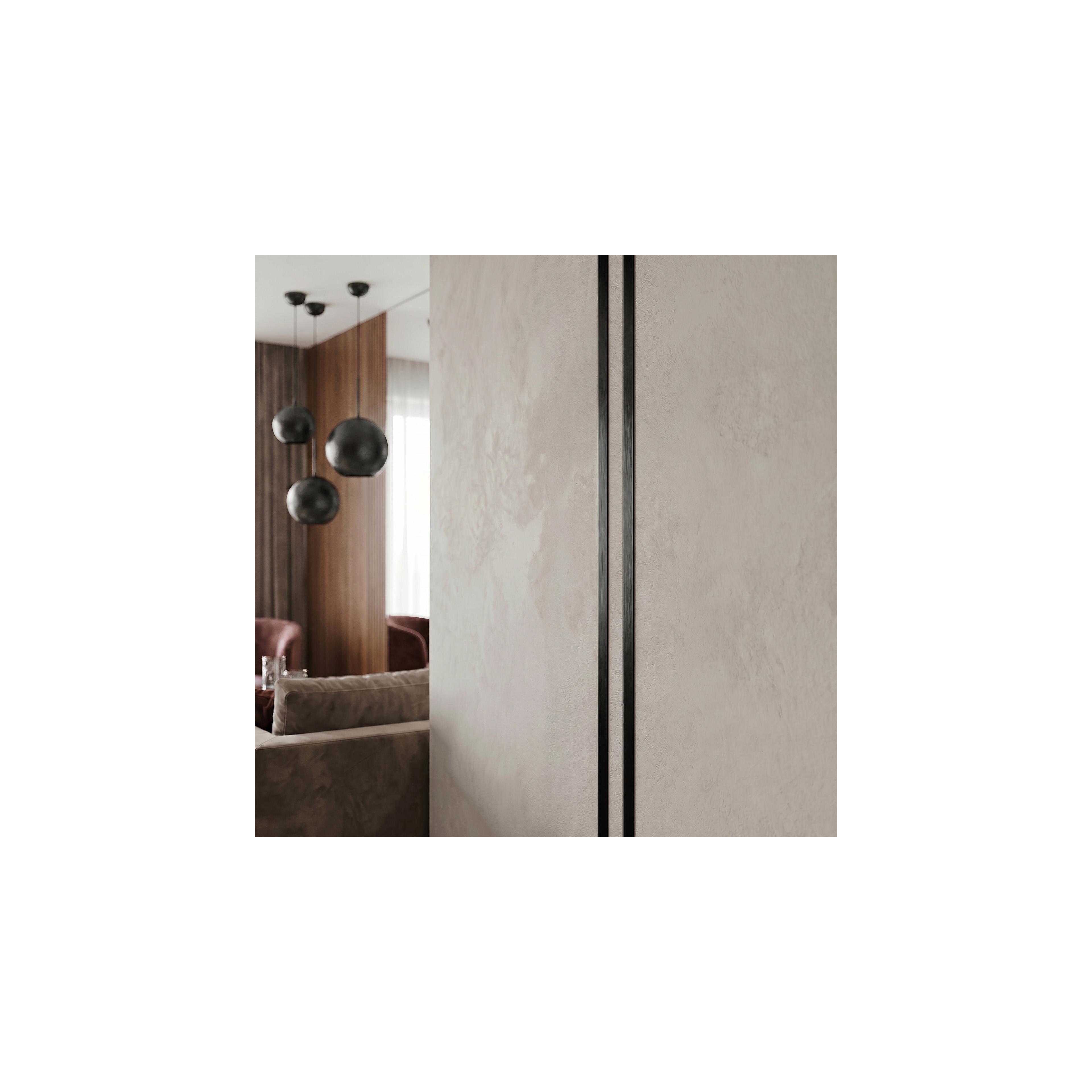 Selbstklebende Zierleiste Rea P14454C 2cm Brush Black