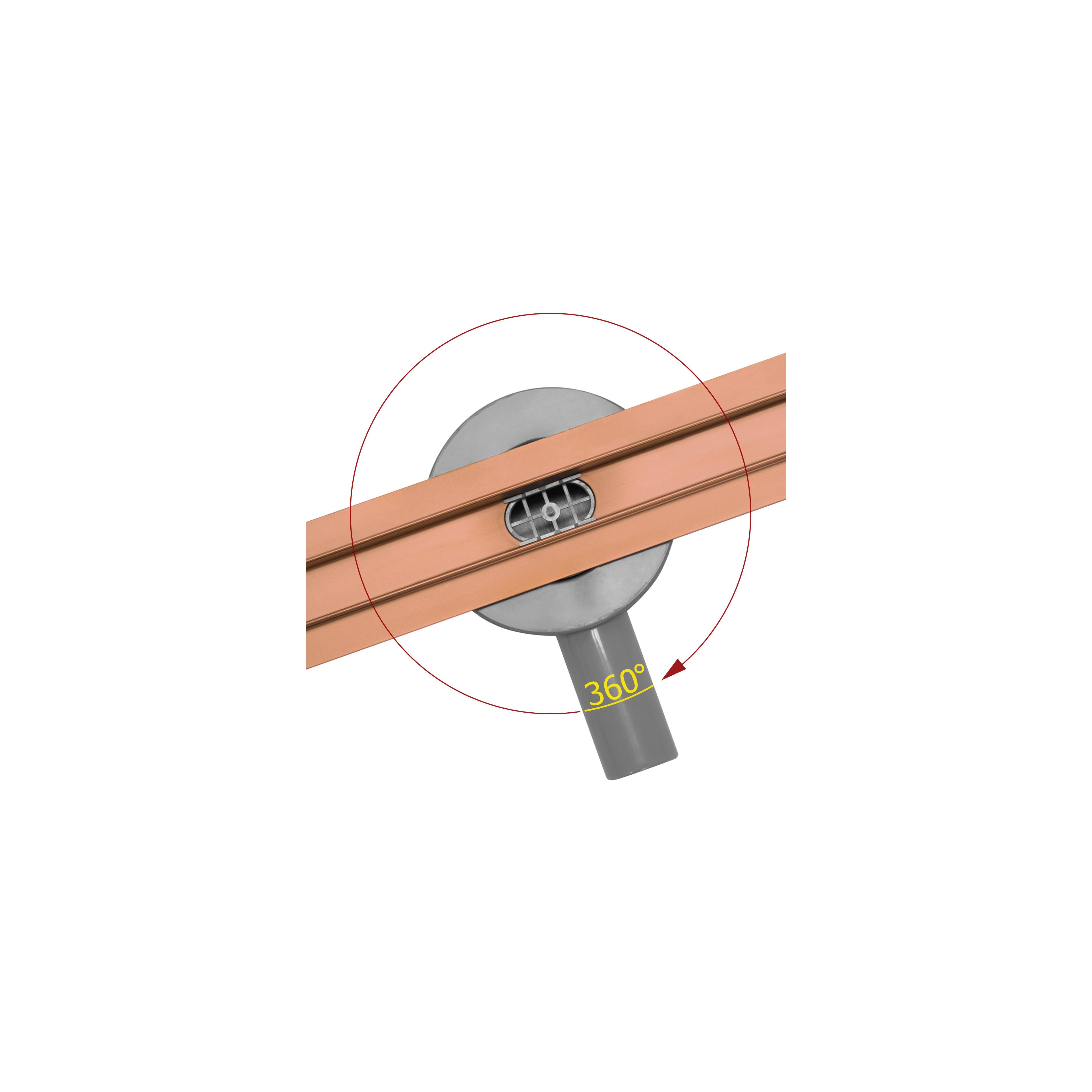 Odtokový žlab NEO Slim Pro brushed copper 70