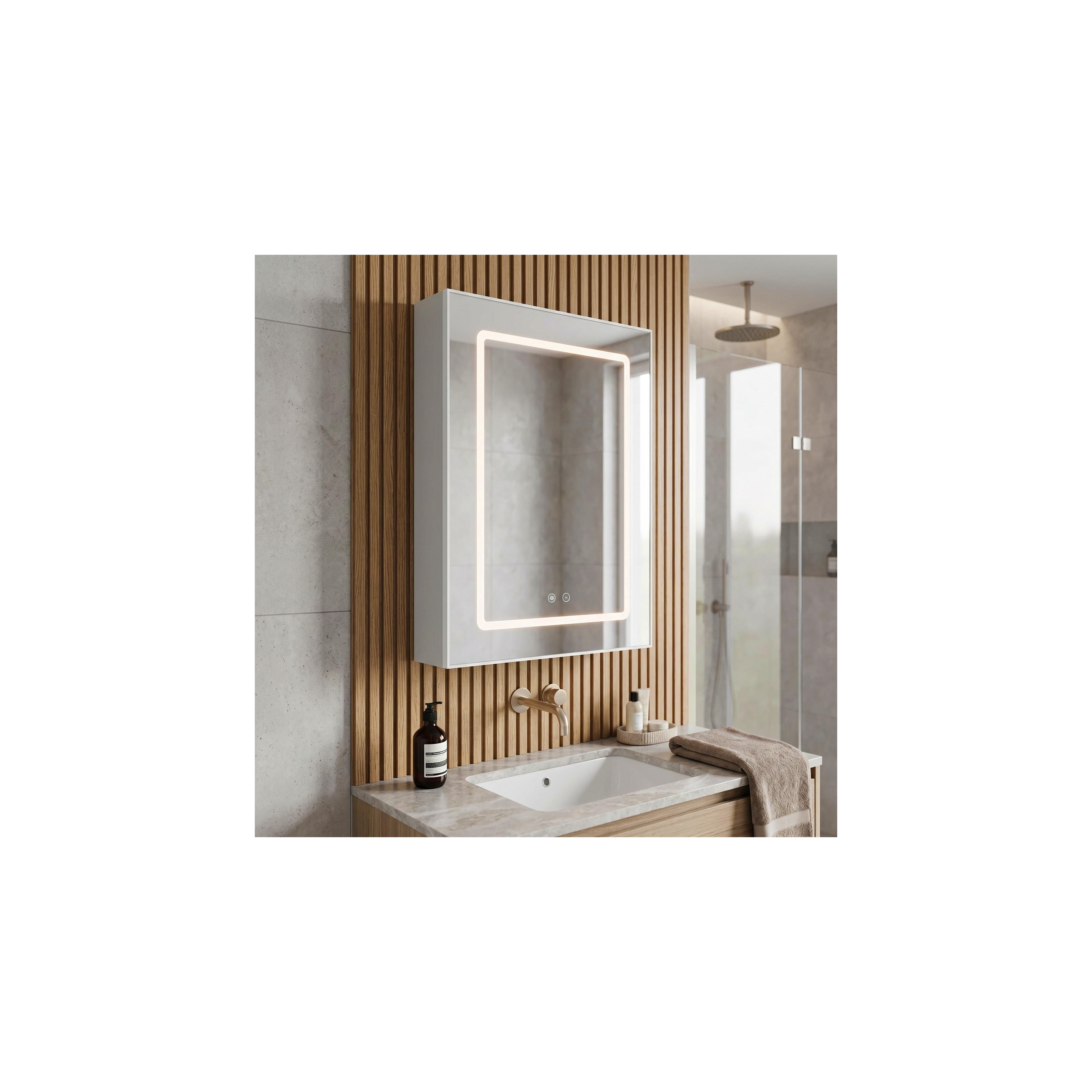 LED mirror cabinet Rea Zenit 70x50cm