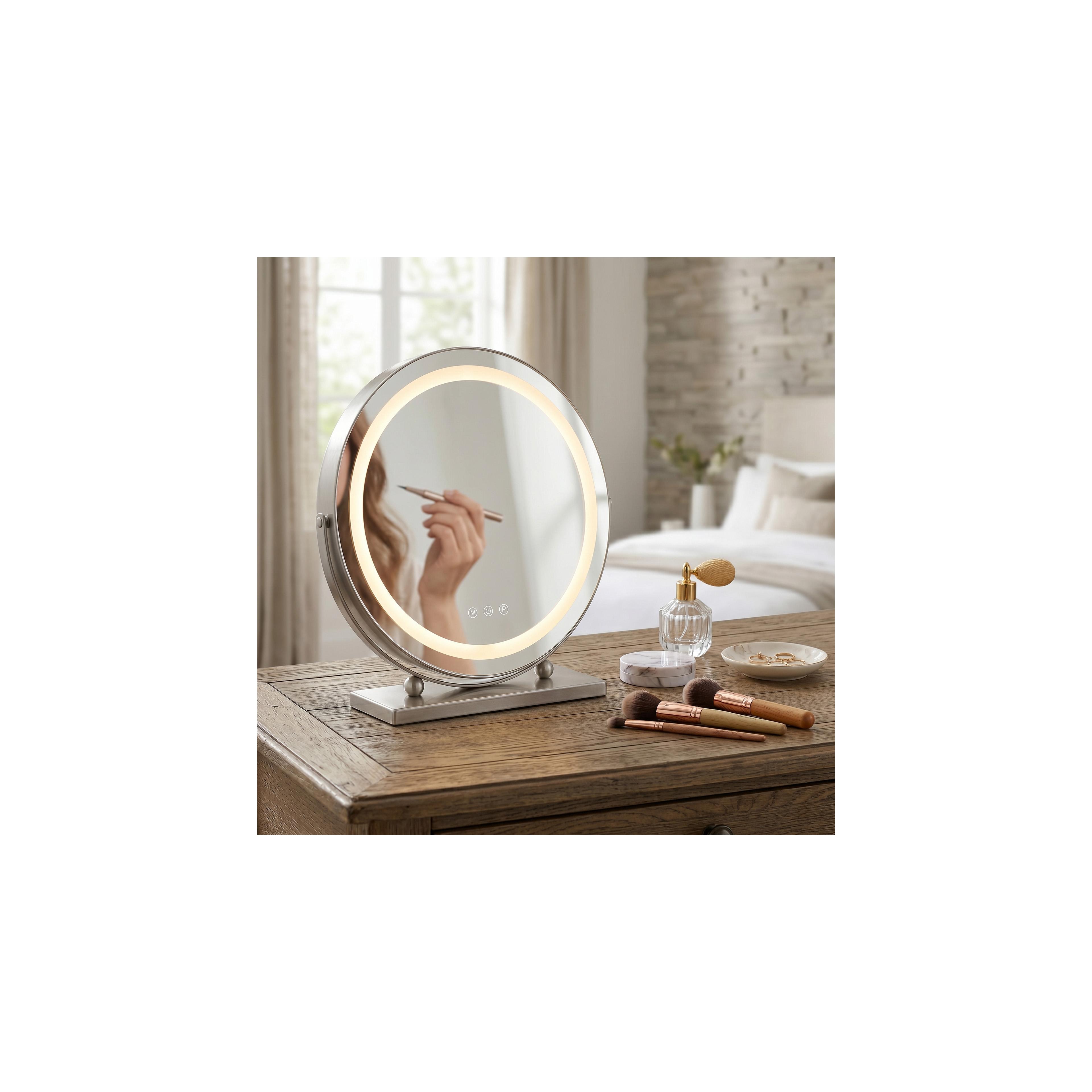 Spiegel LED MAKE-UP Chrome 40 cm