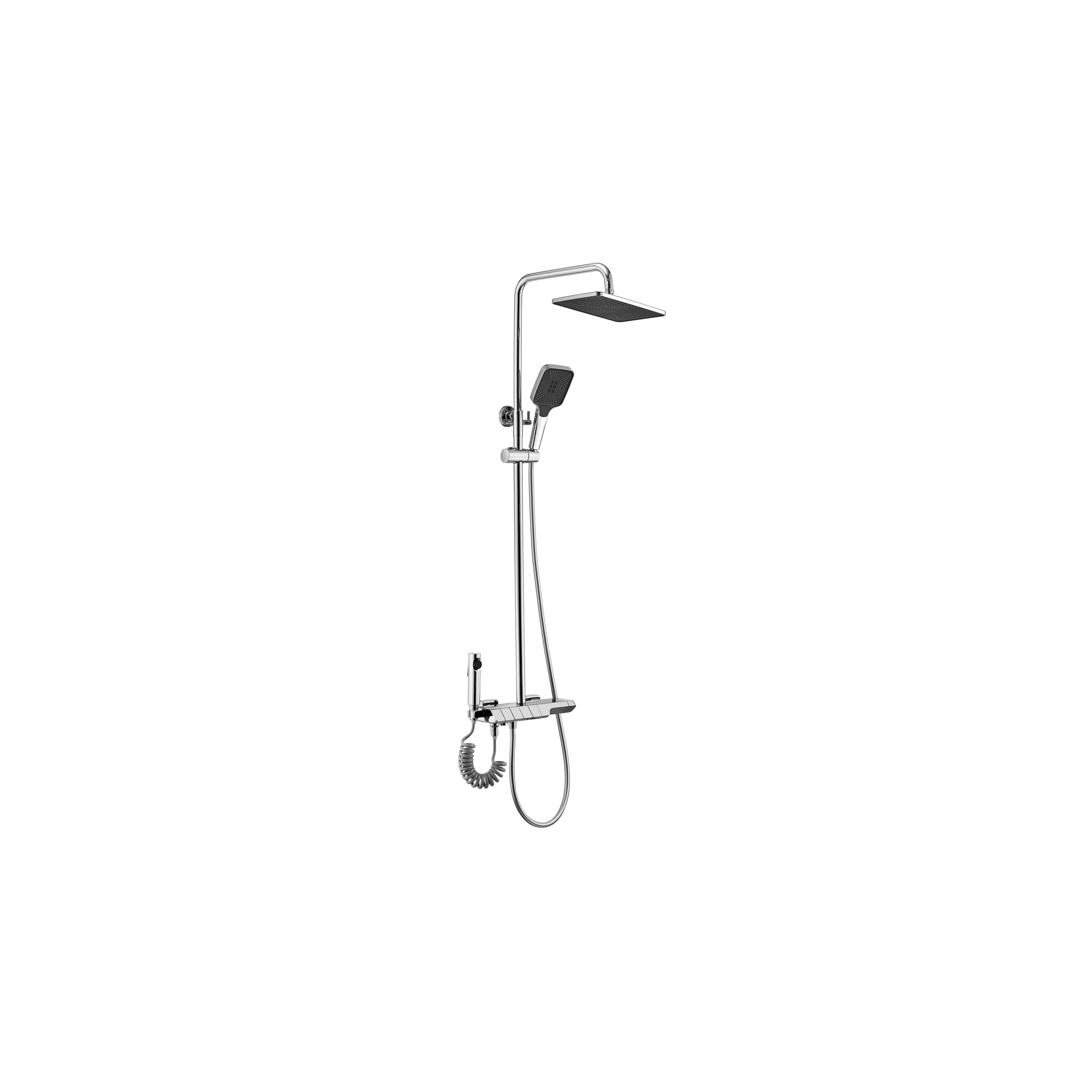 Duschgarnitur mit Thermostat REA ROB Chrome