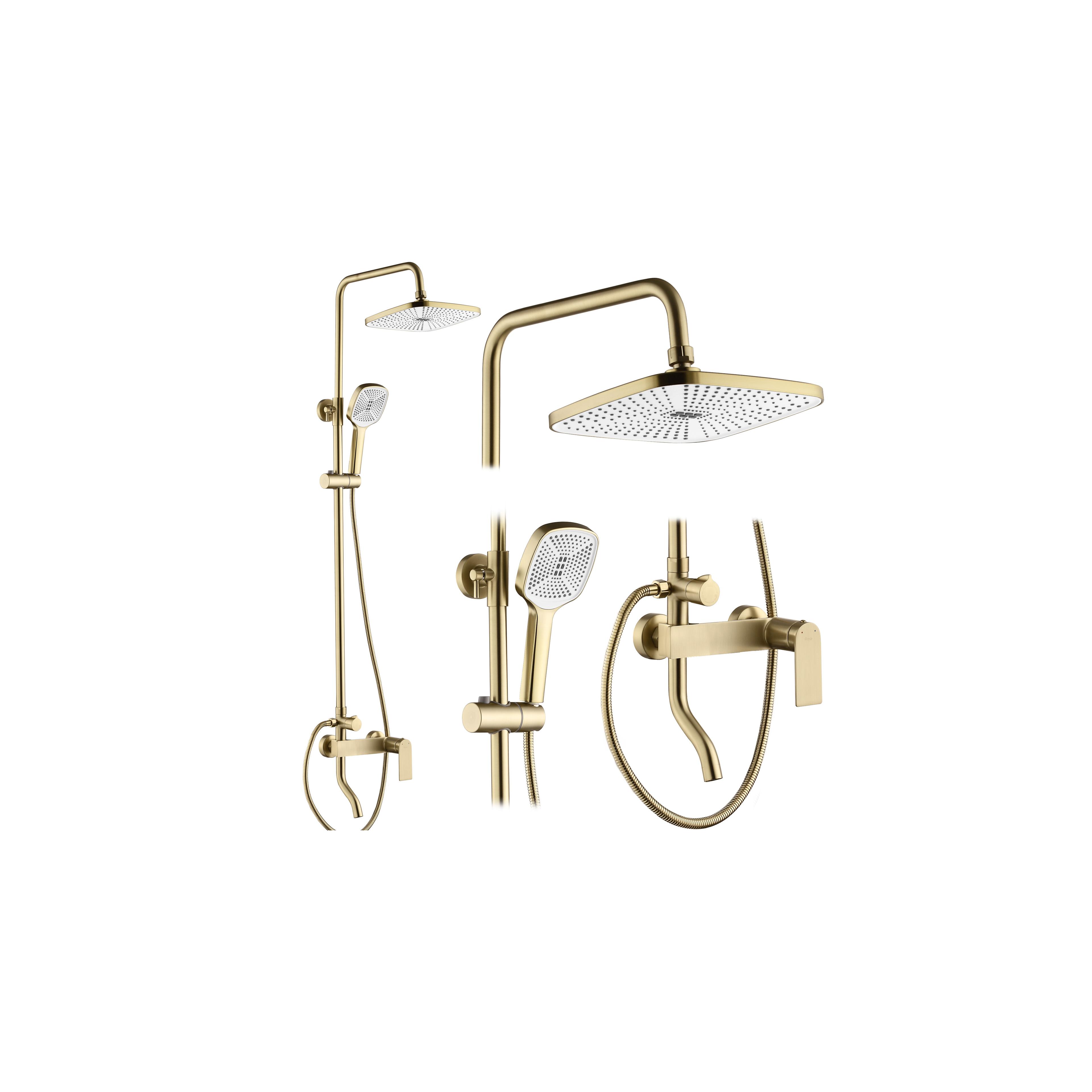 Shower set REA STORM GOLD BRUSH