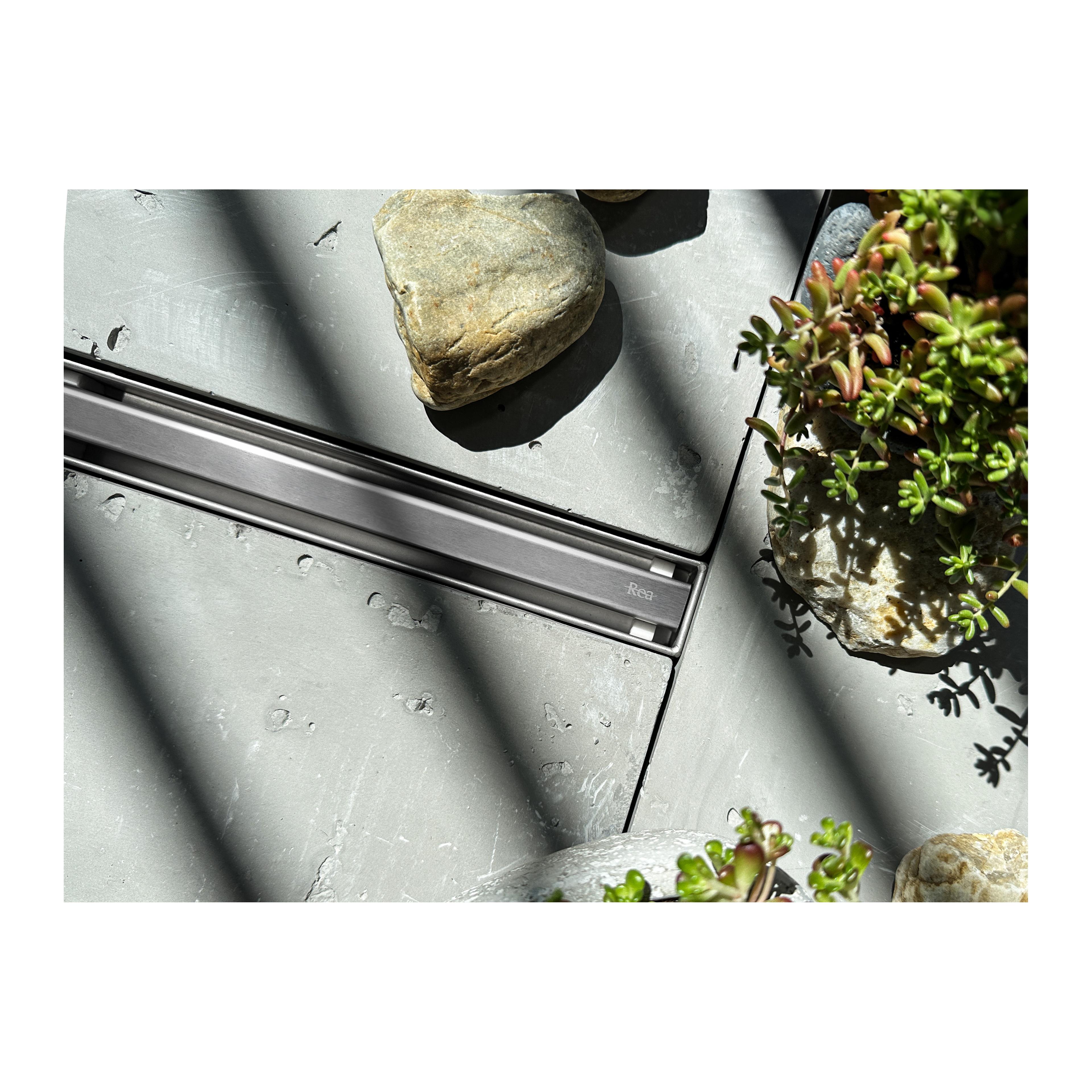 Scarico lineare REA Neox Slim pro NICKIEL BRUSH 80
