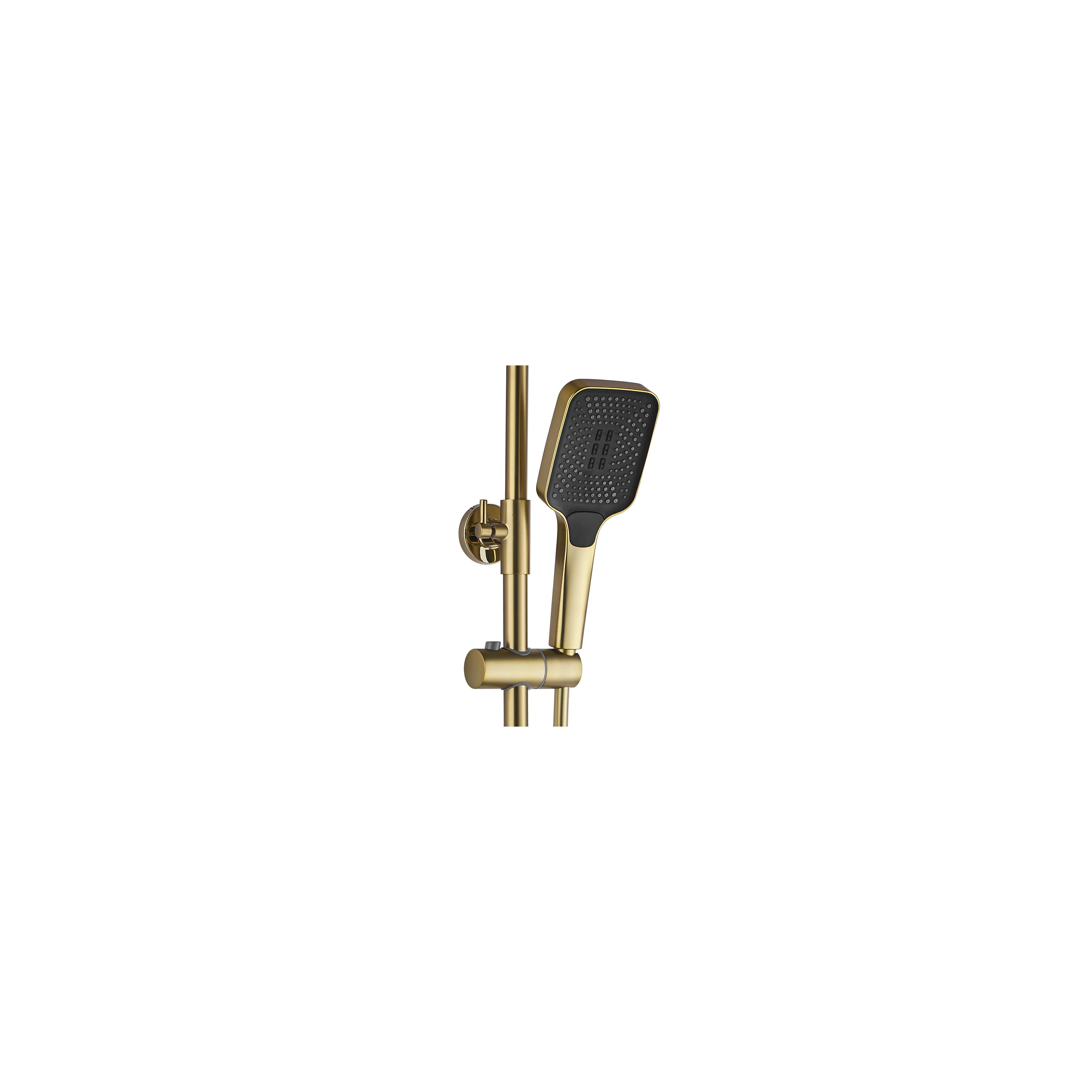 Σετ ντουζιέρας με θερμοστάτη REA ROB Brushed Gold