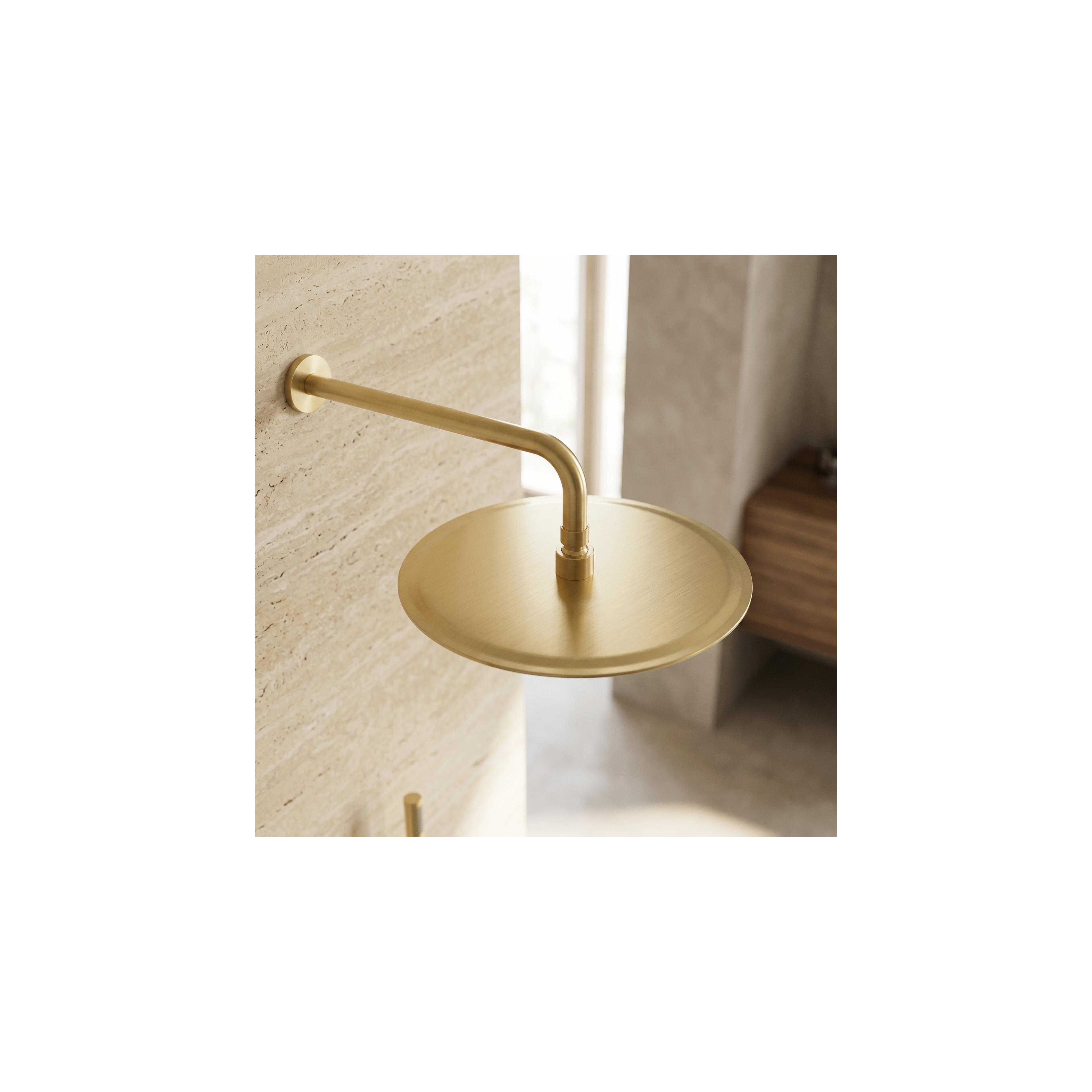 Kerek esőztető zuhanyfej REA JS-P014BG 30cm Brush Gold