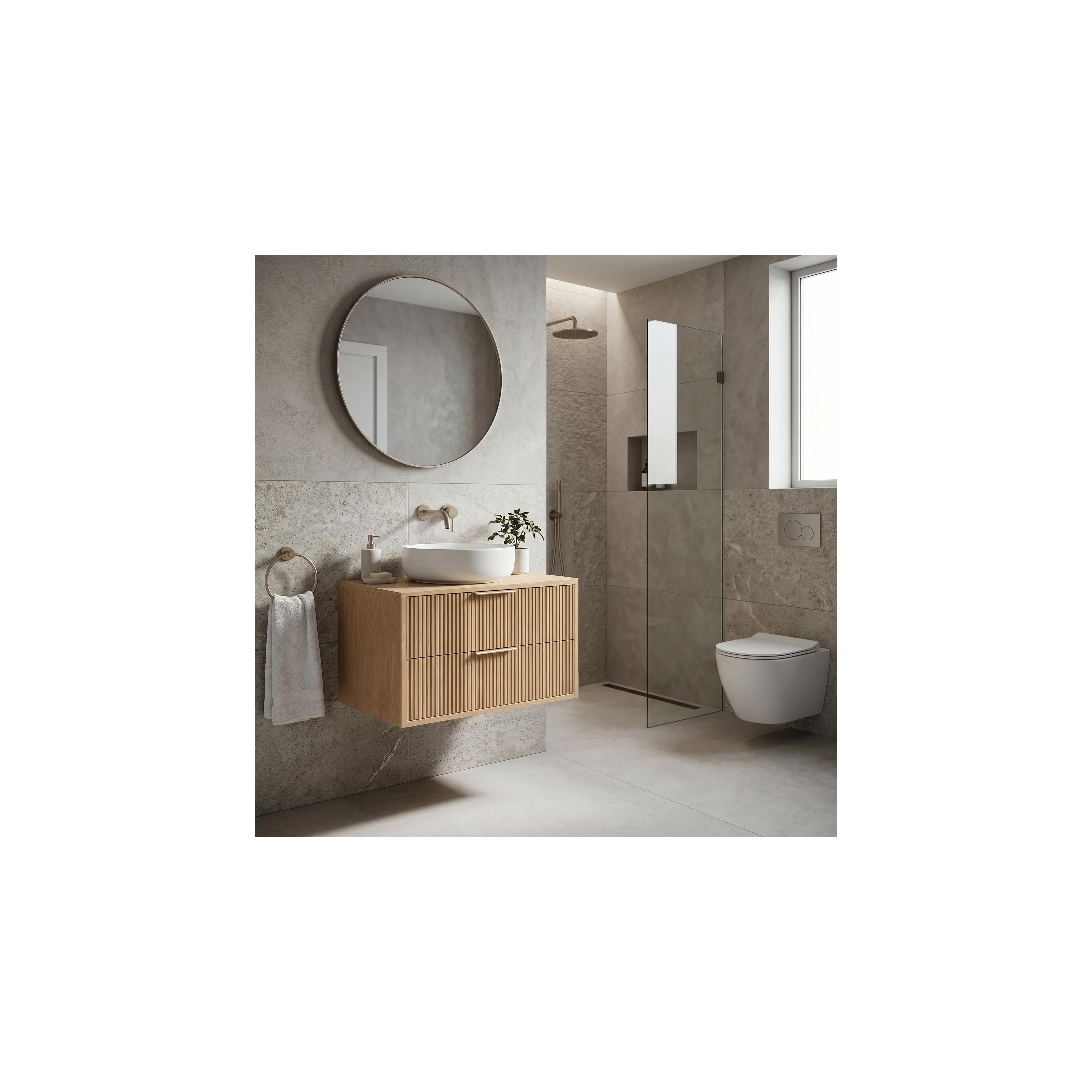 Waschtischunterschrank Rea Mono 80cm Beige
