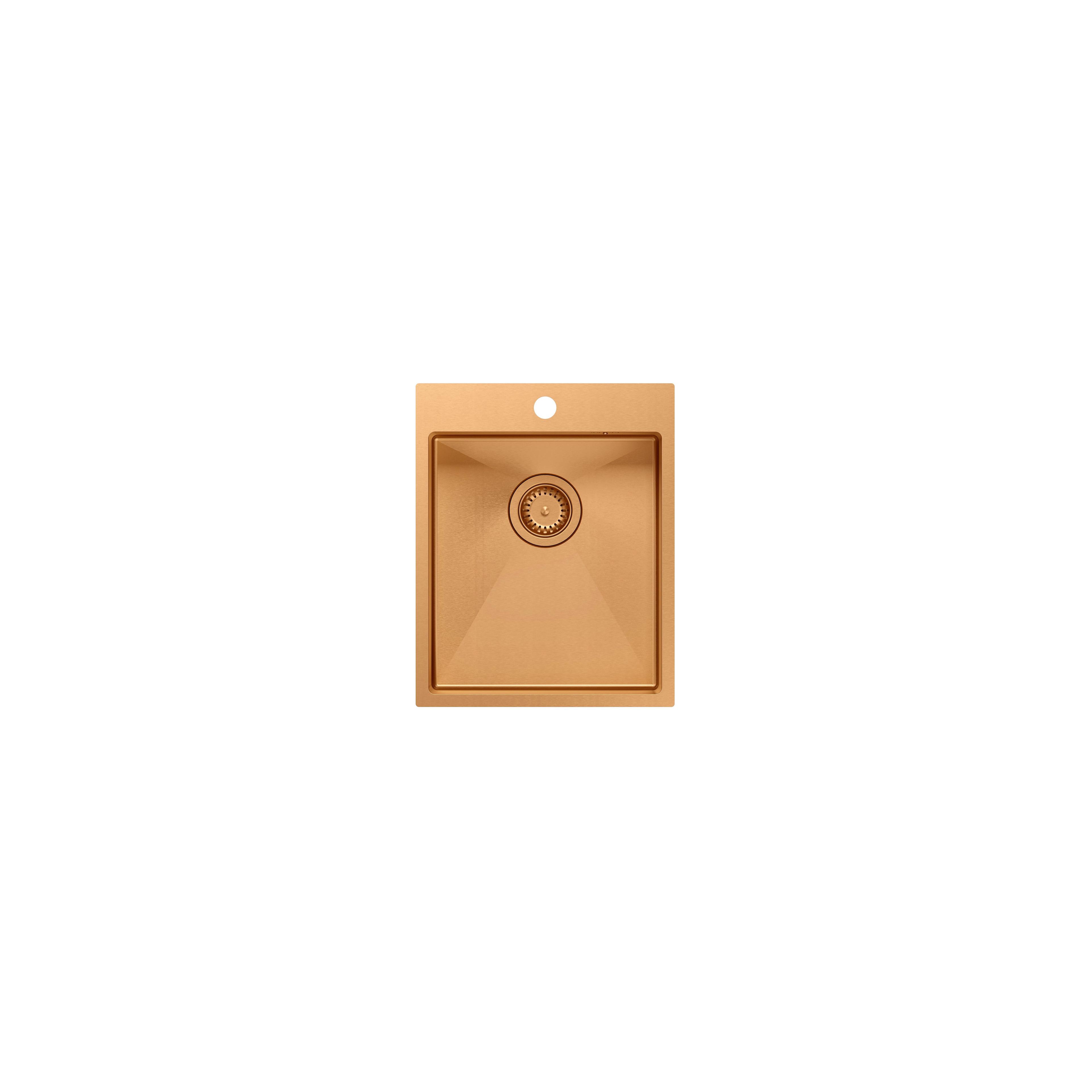 Edelstahlspüle RUSSEL 90 COPPER