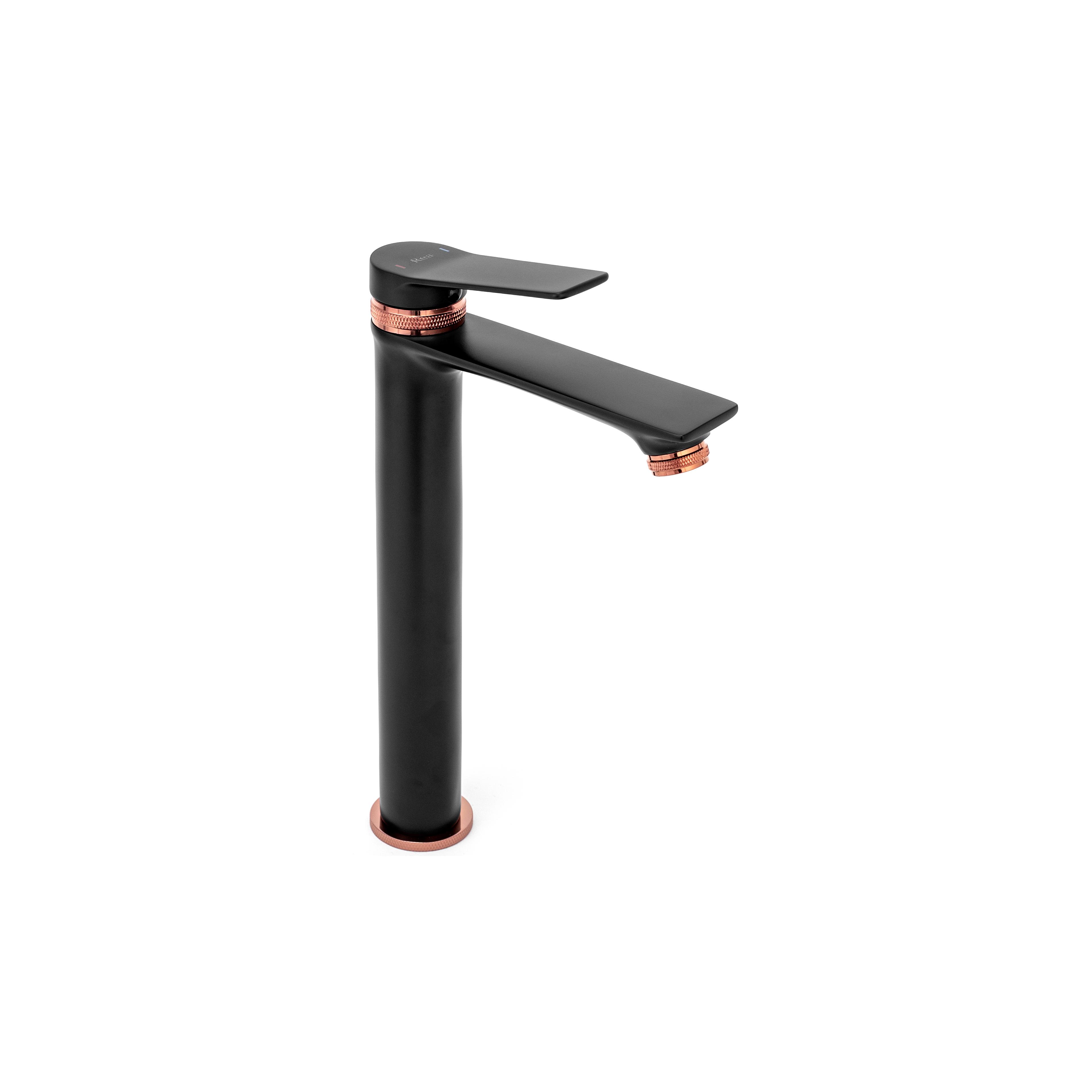 Robinet de lavabo Rea Viral Black-rose gold High