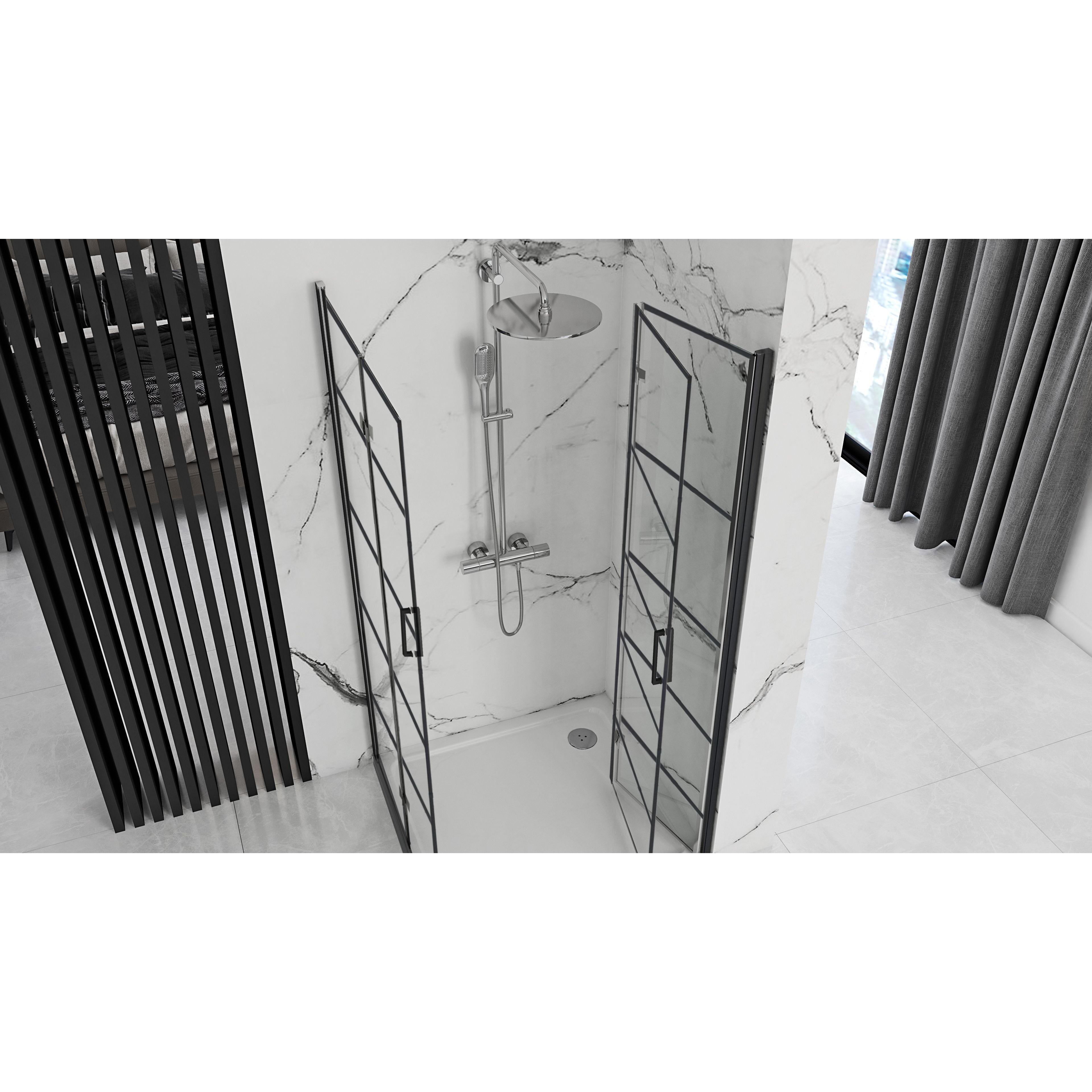 Cabina doccia Rea Molier Black Double 90x110