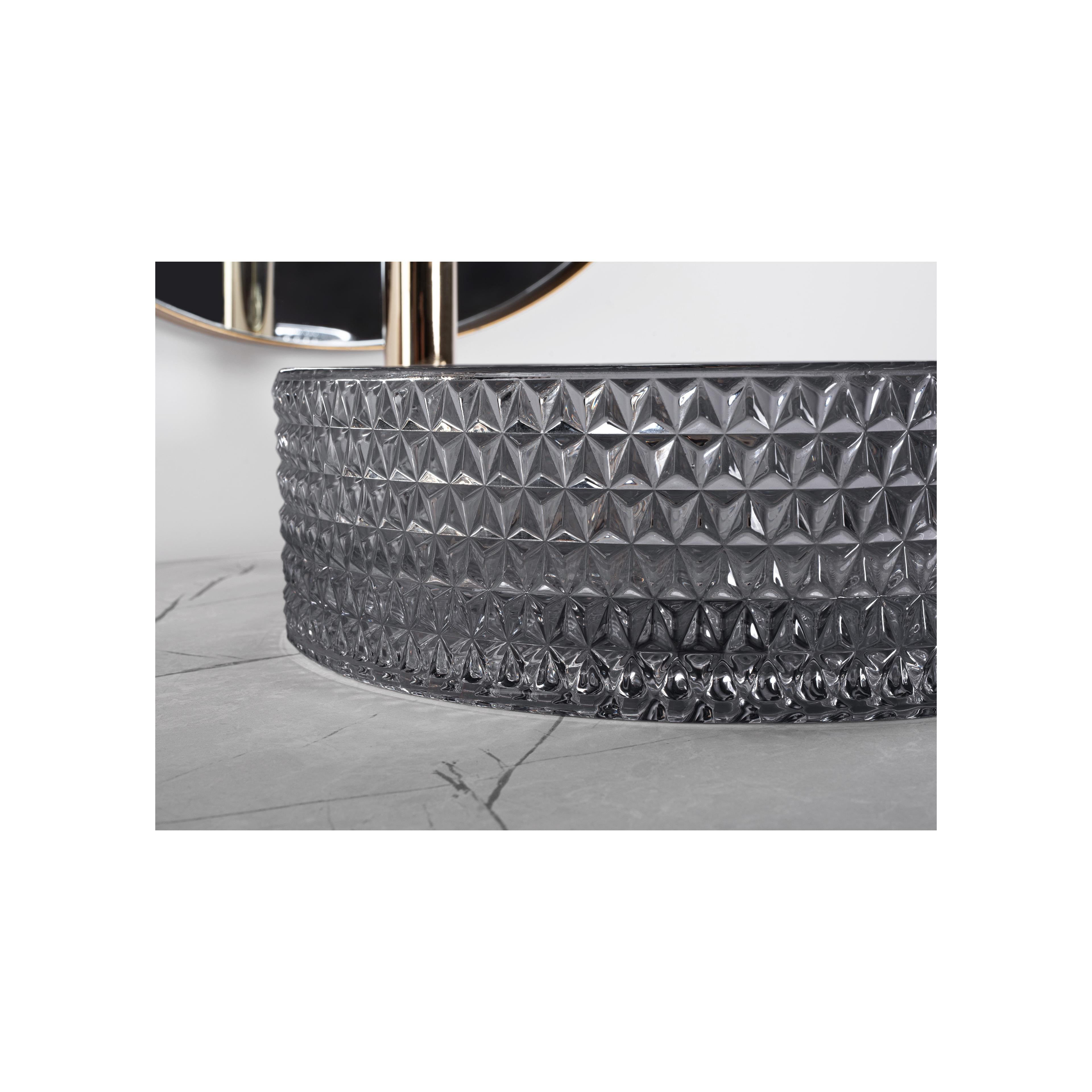 Countertop washbasin Rea Cristal Black 35