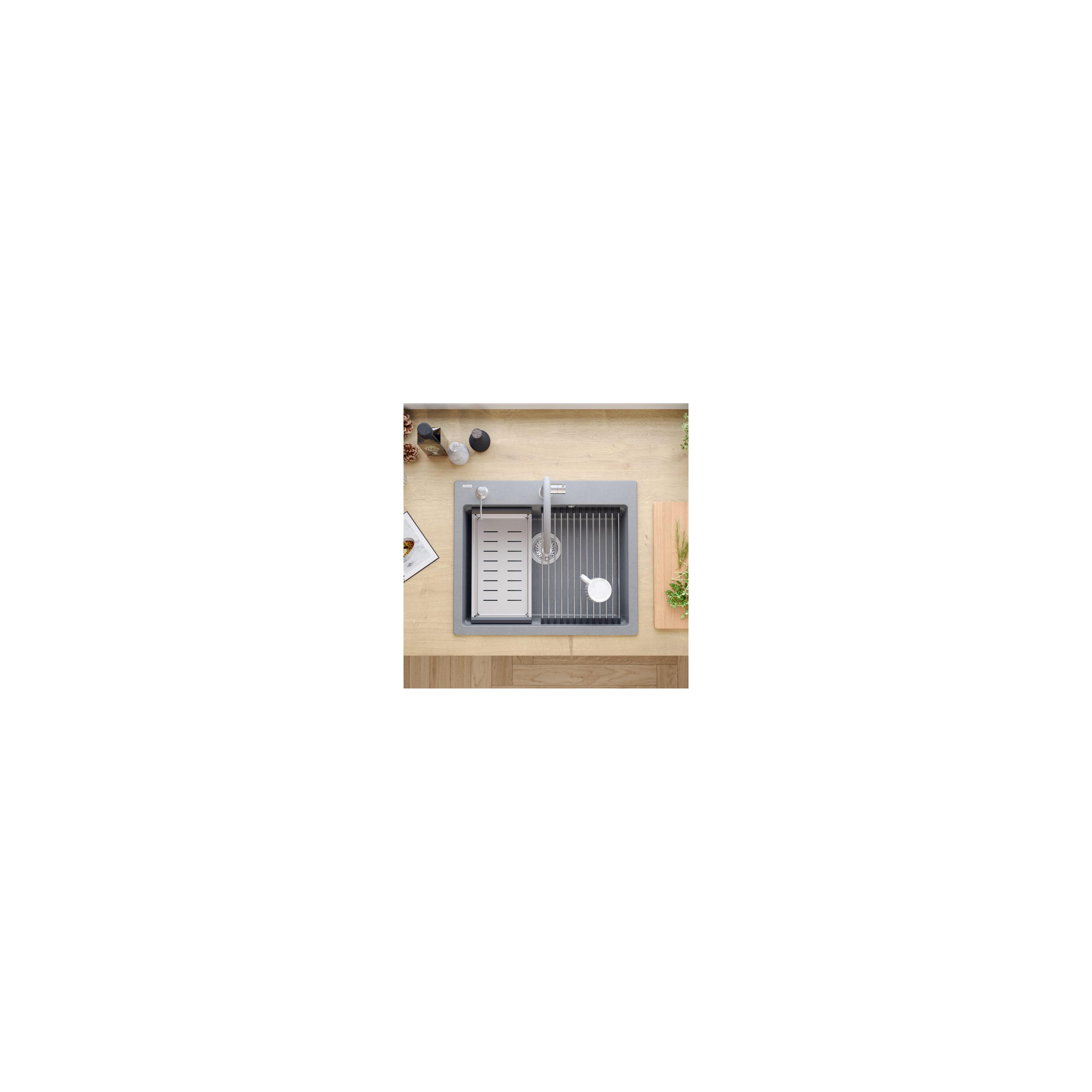 Granitspülbecken KURT 110 WORKSTATION Grey Metallic