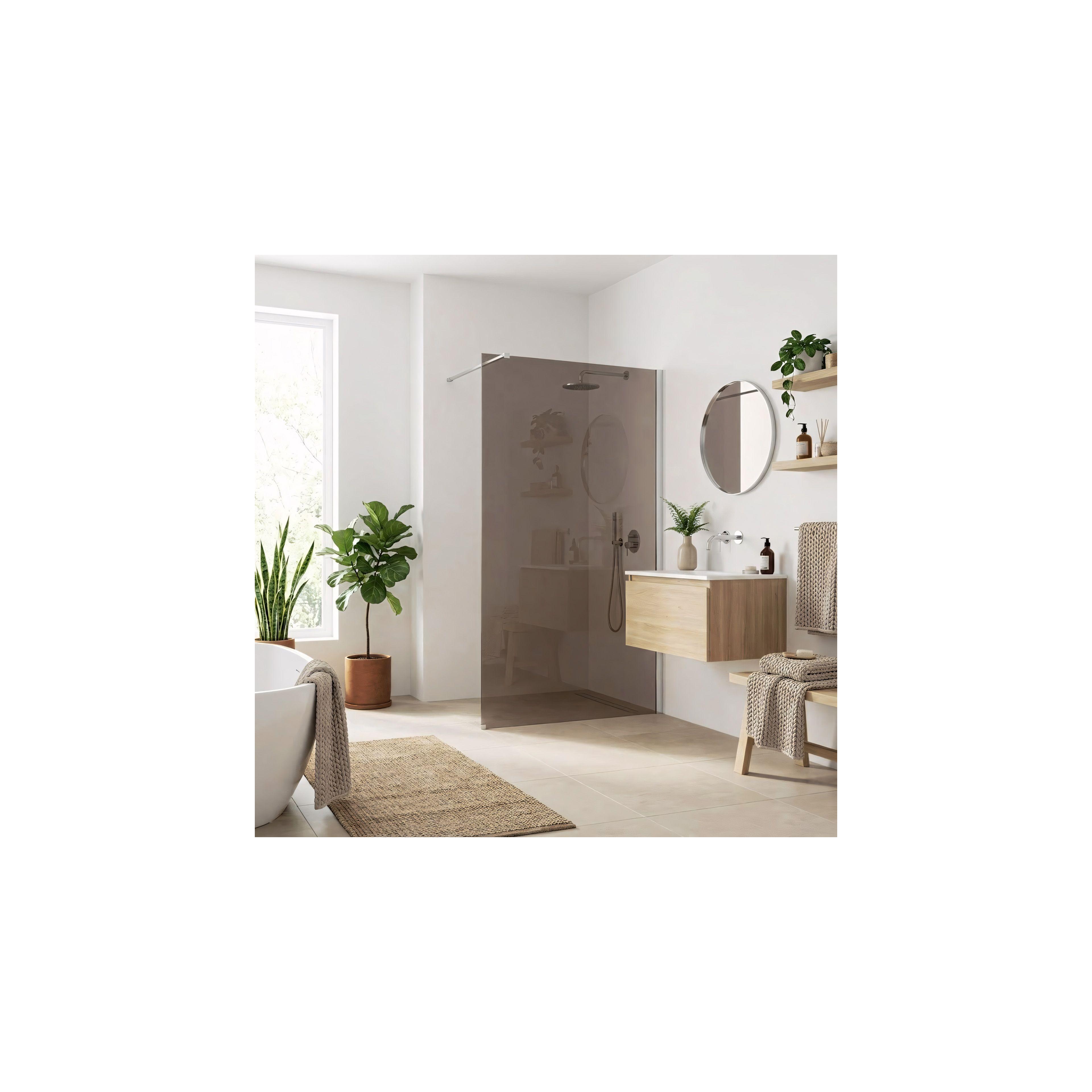 Paroi de douche Rea Flexi Brown / Chrome 110
