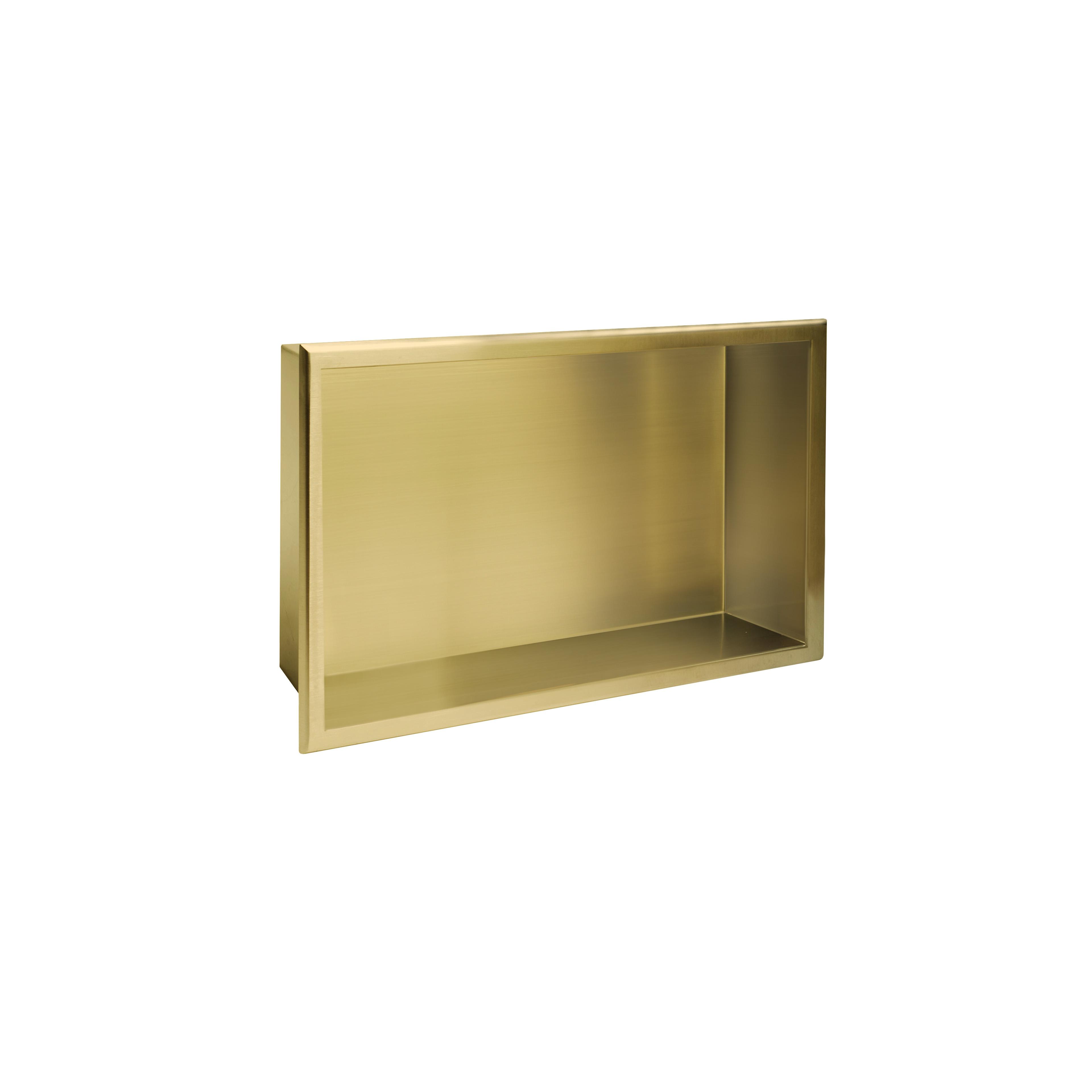 bathroom shelf 30x45 gold brush