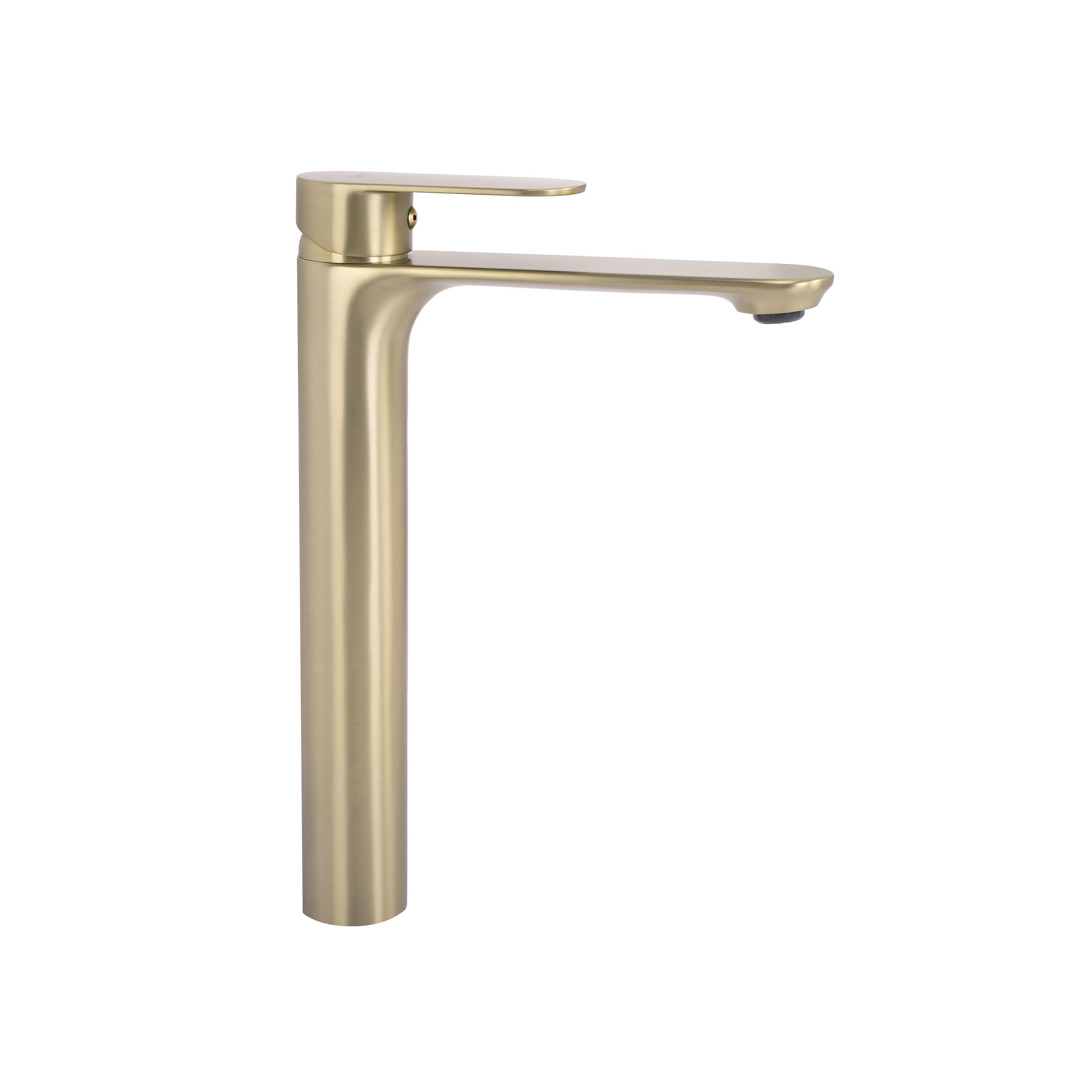Waschbeckenarmatur Rea Drop Brush Gold High