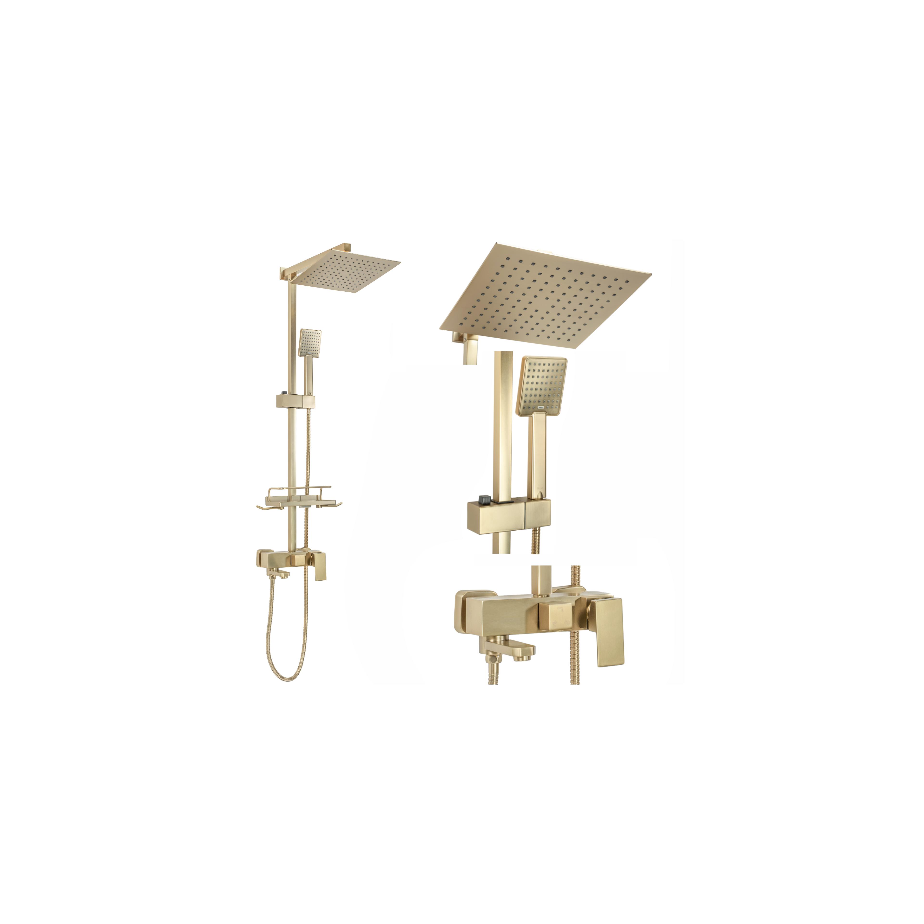 Duschgarnitur REA JACK BRUSHED GOLD