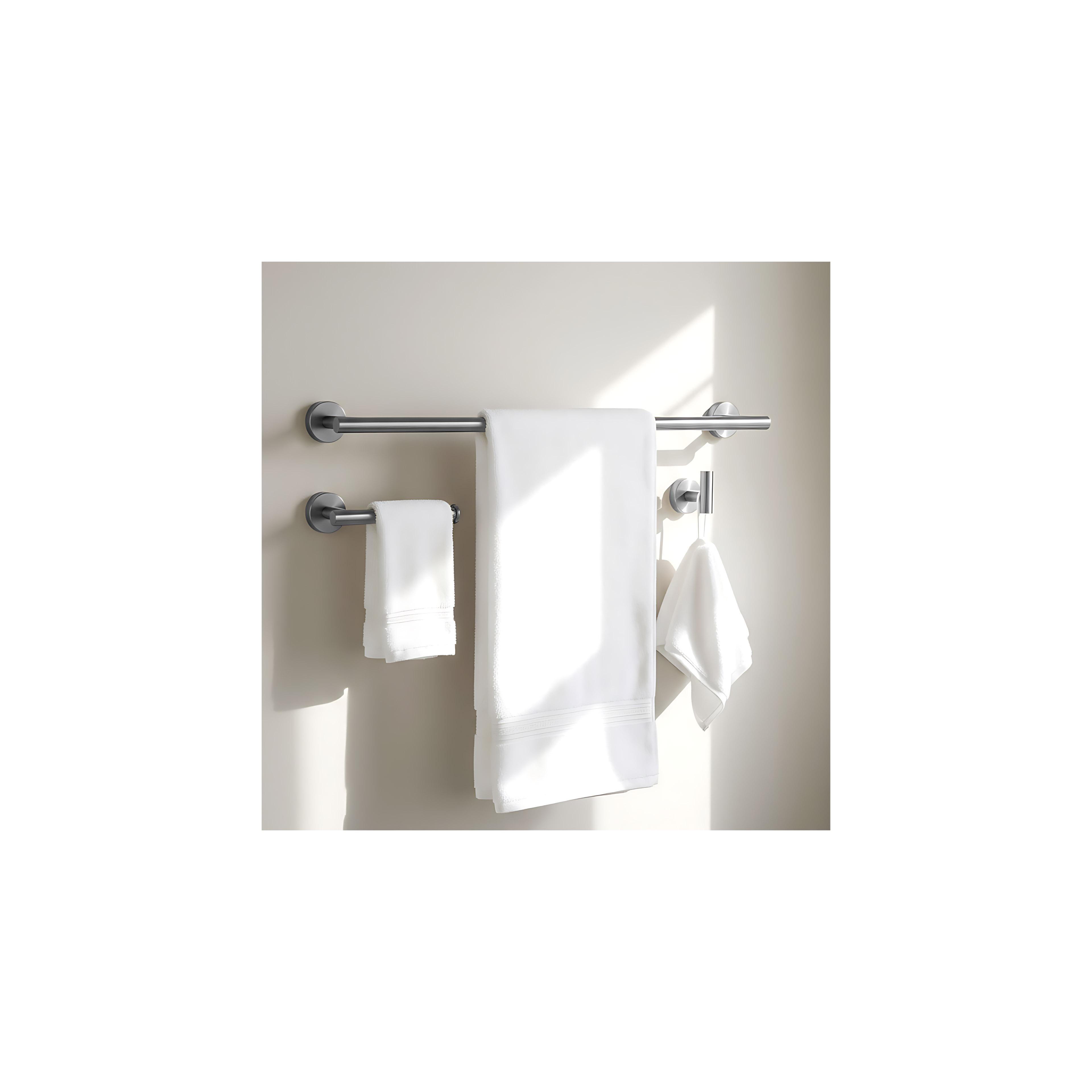 Badezimmer-Accessoire-Set Ari Brush Nickel 4-teilig