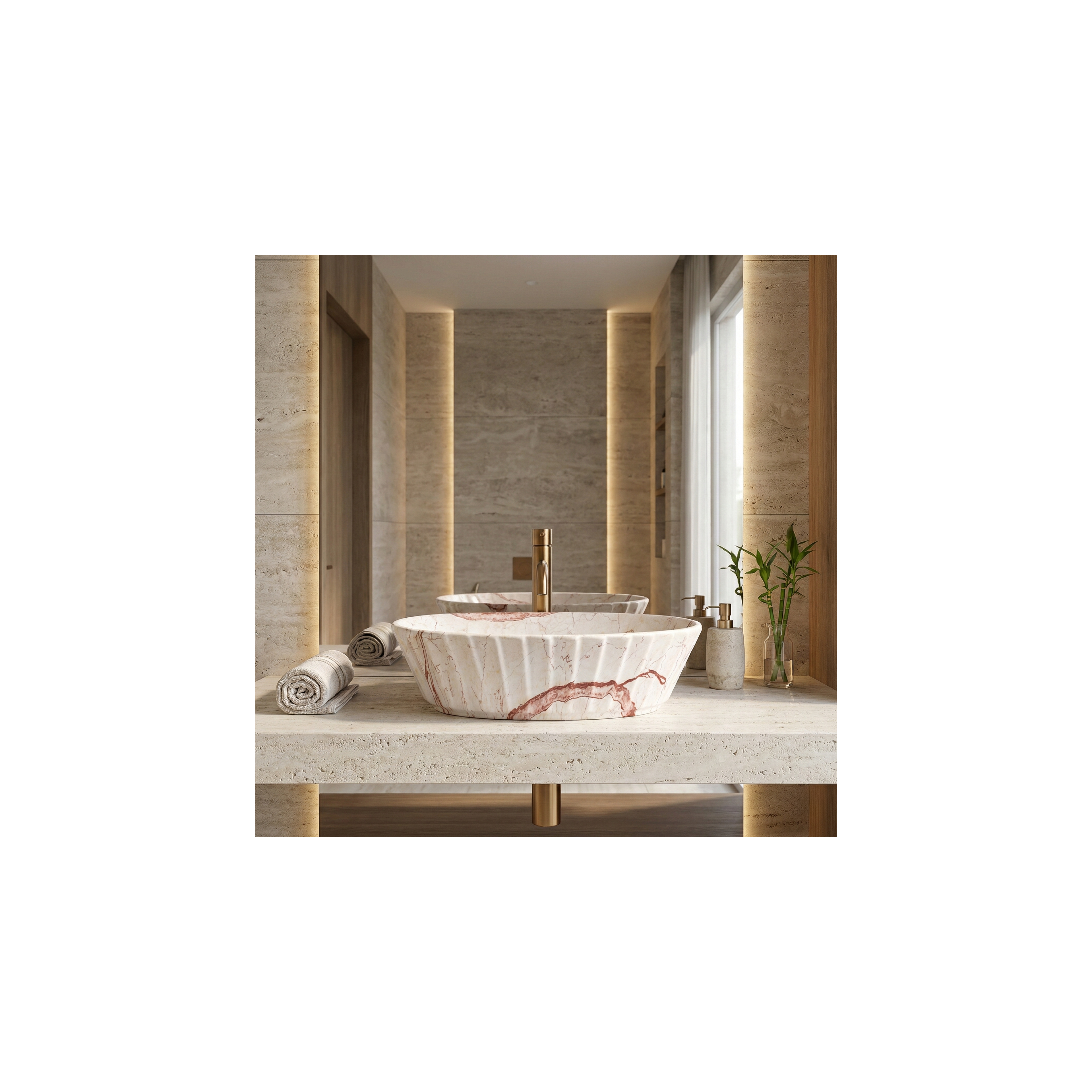 Lavabo da appoggio Rea Samanta Zen