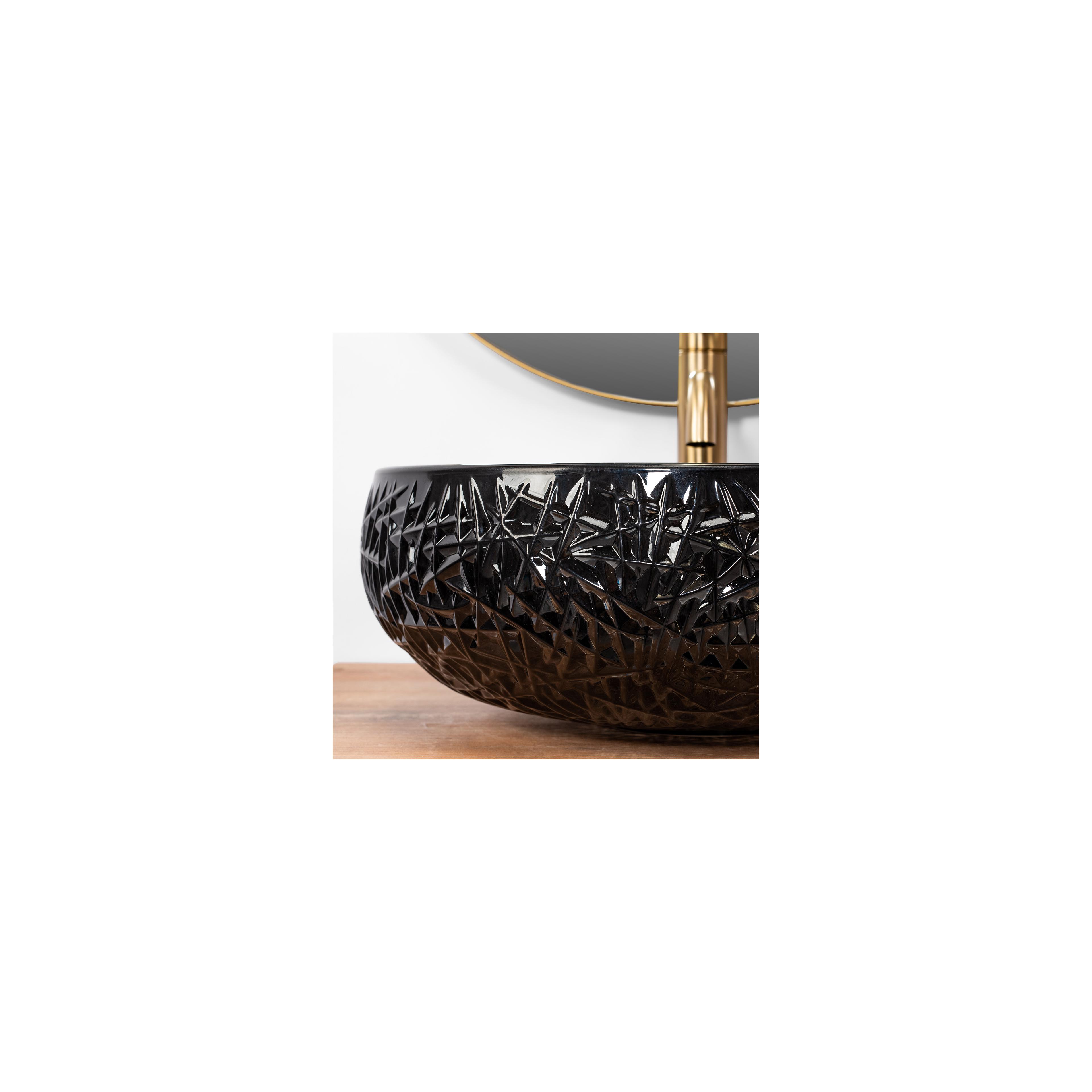 Countertop Basin REA ICE BLACK