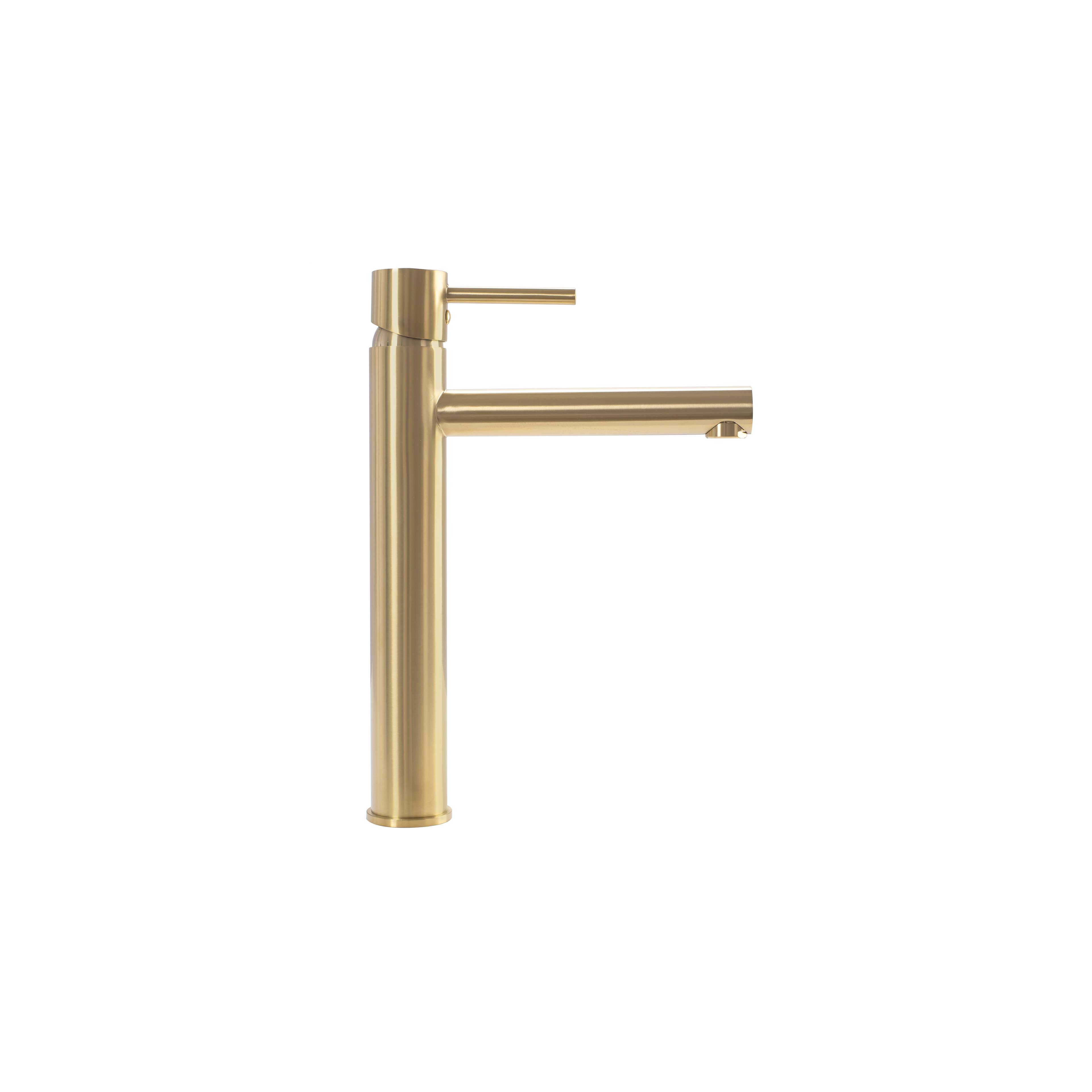 Waschbeckenarmatur Rea Tess Brush Gold High