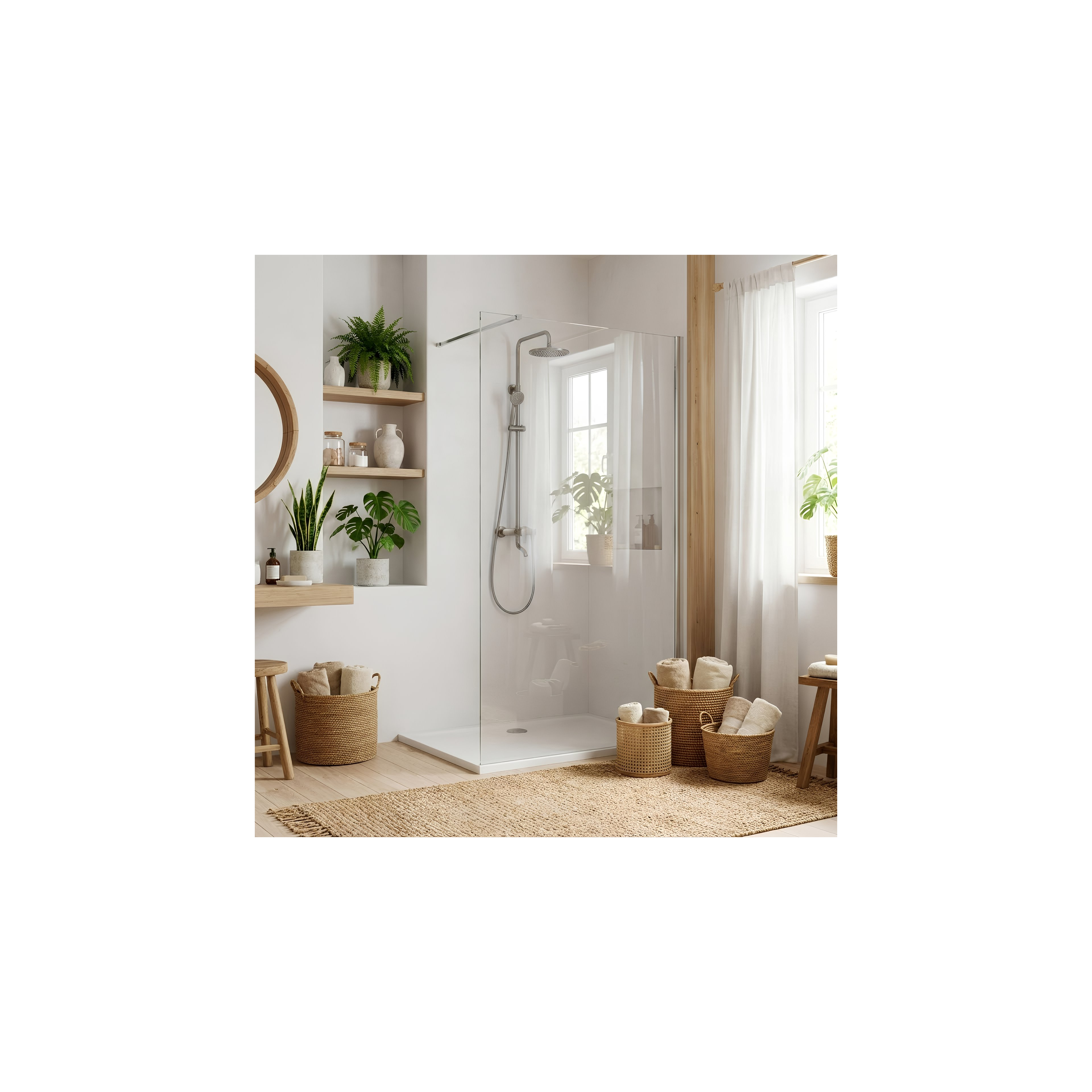 Paroi de douche Rea Flexi Transparent / Chrome 70