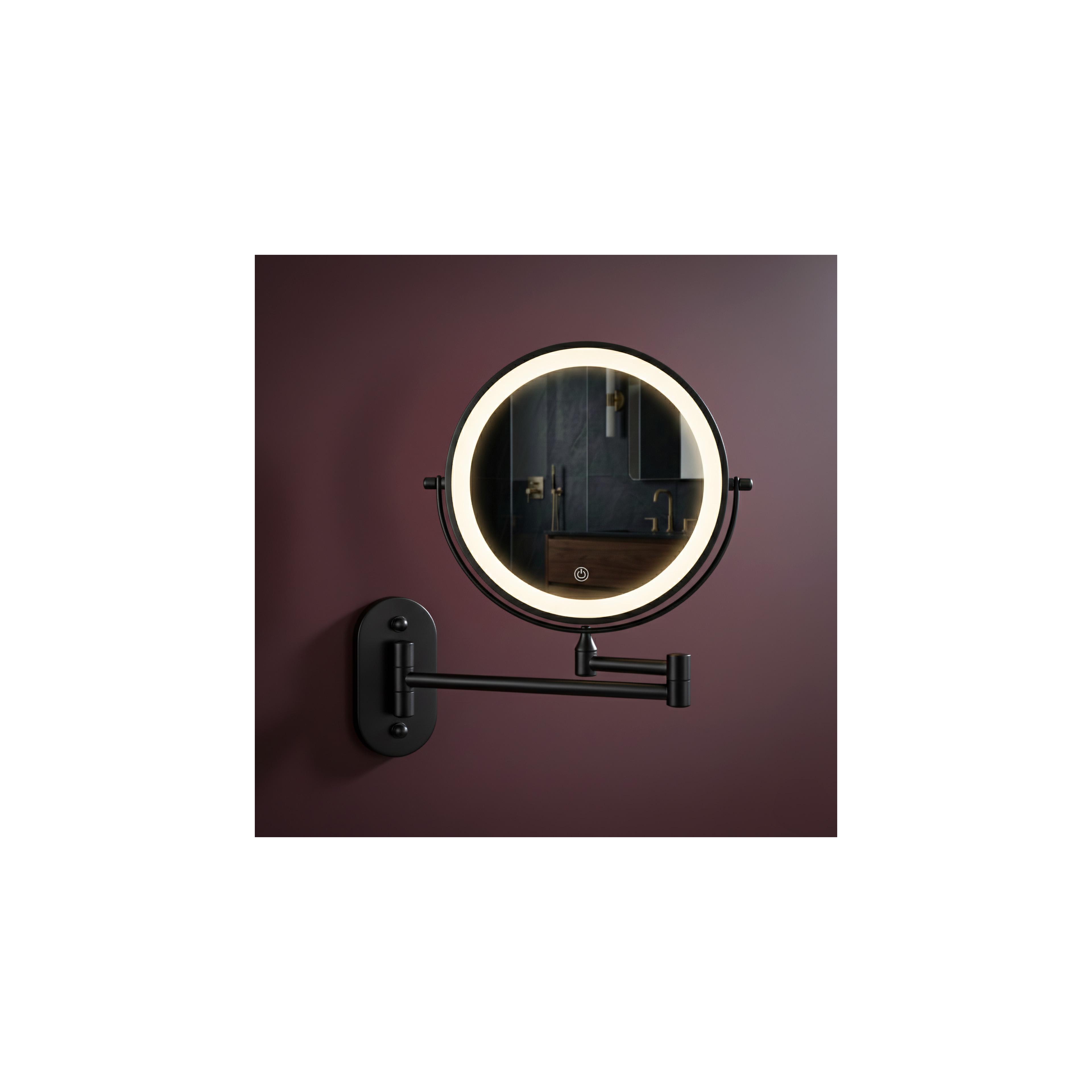 Mirror LED Glow Black