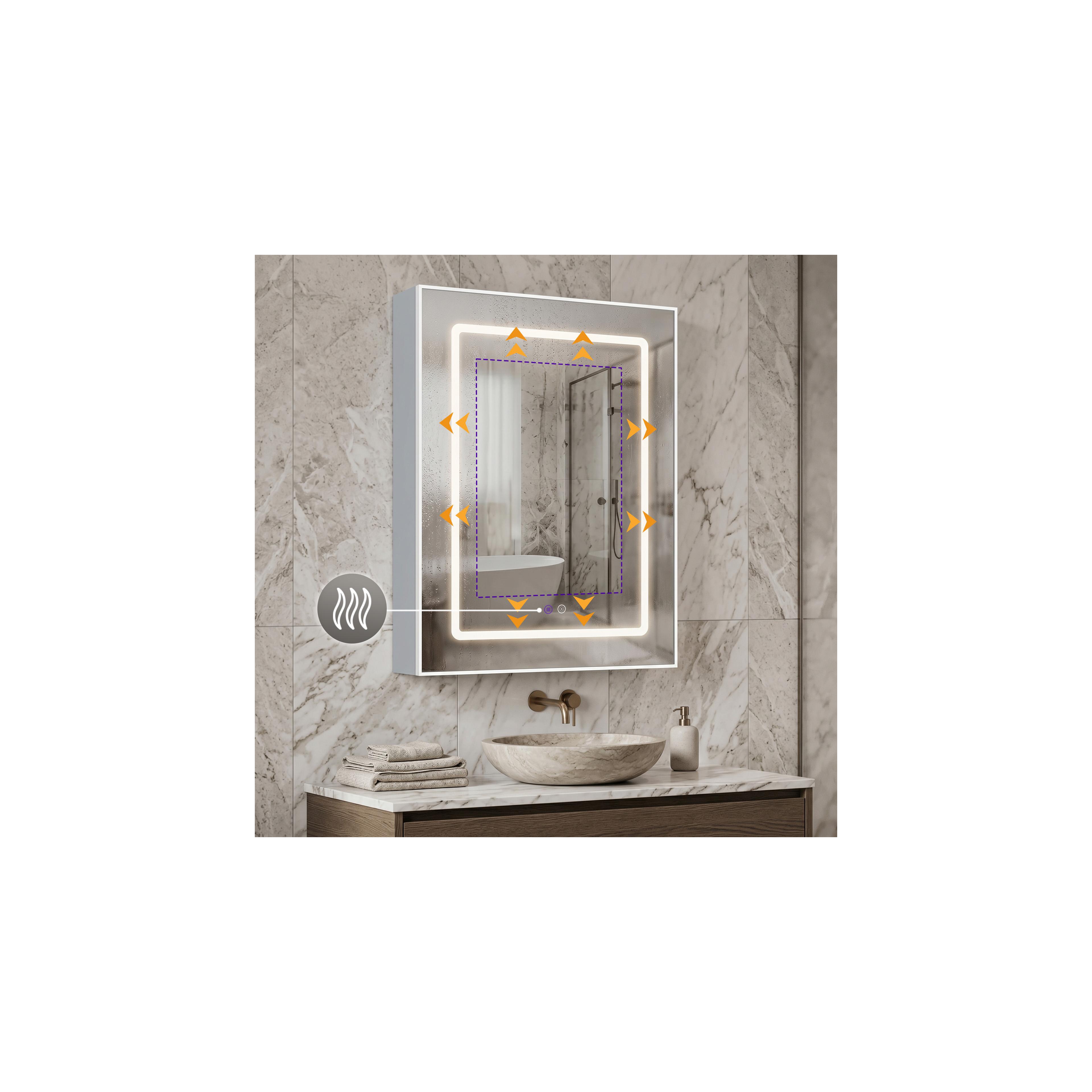LED mirror cabinet Rea Zenit 70x50cm