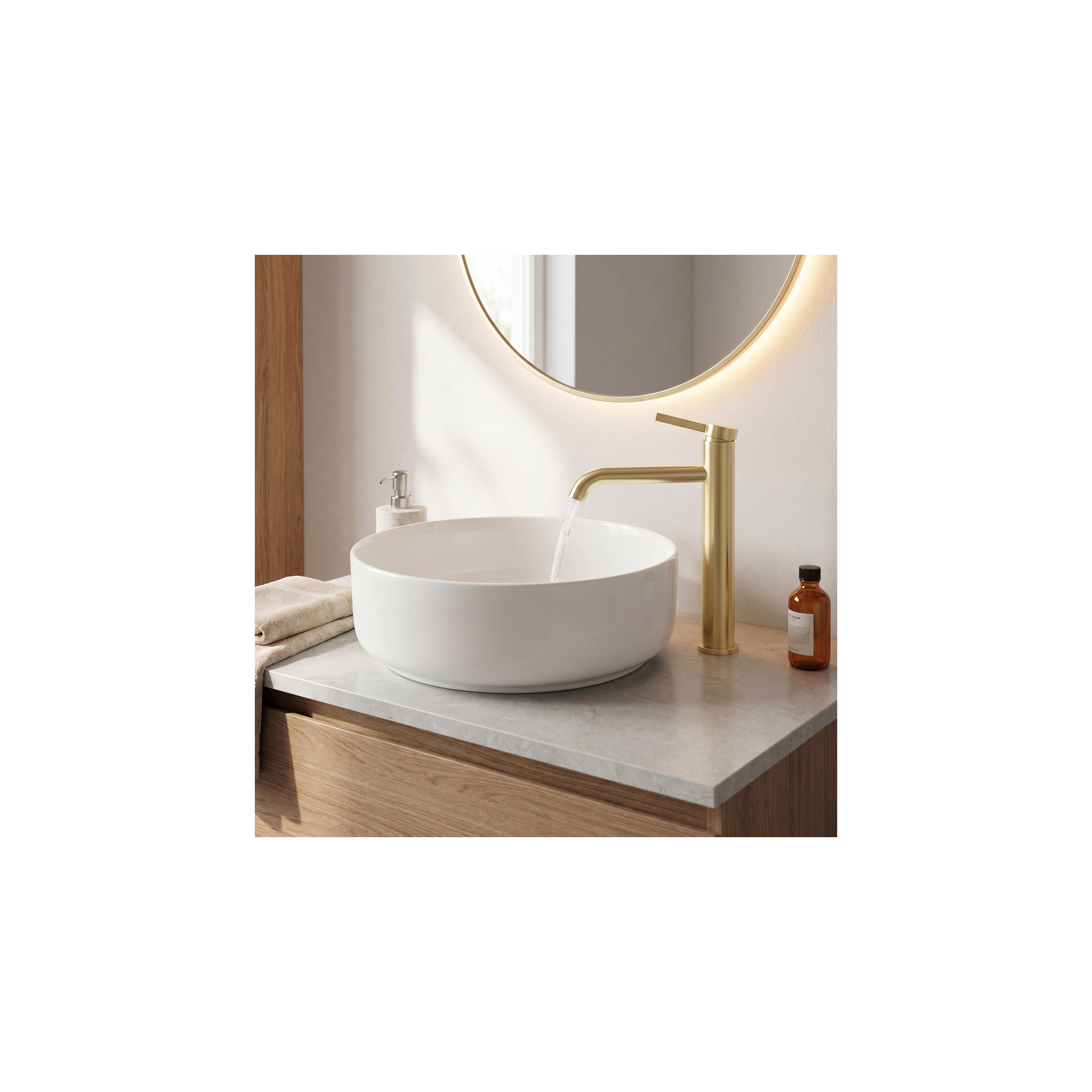 Bathroom faucet Rea Rivo Brush Gold