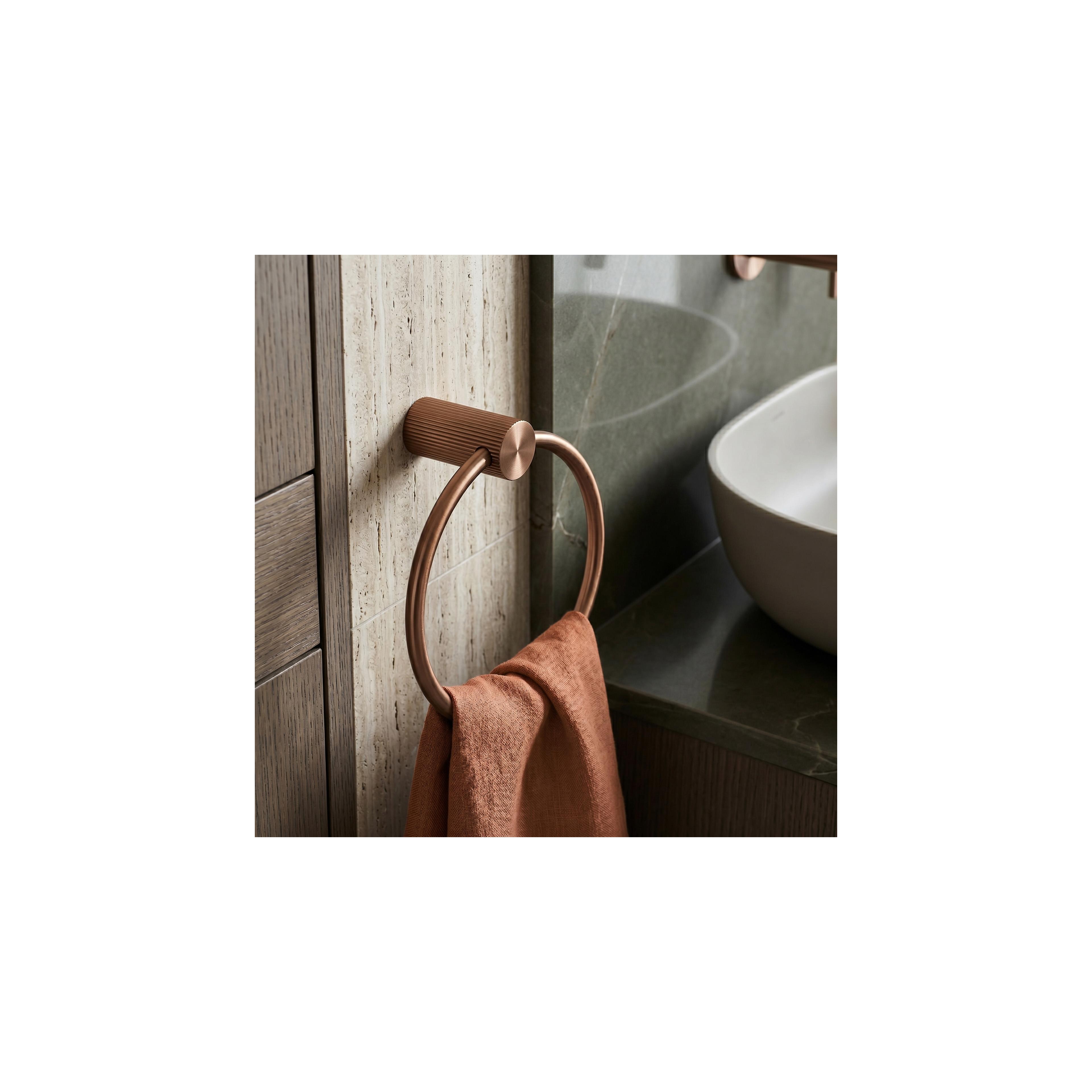 Badezimmerhaken Ring 64106 SOLO Brush Copper