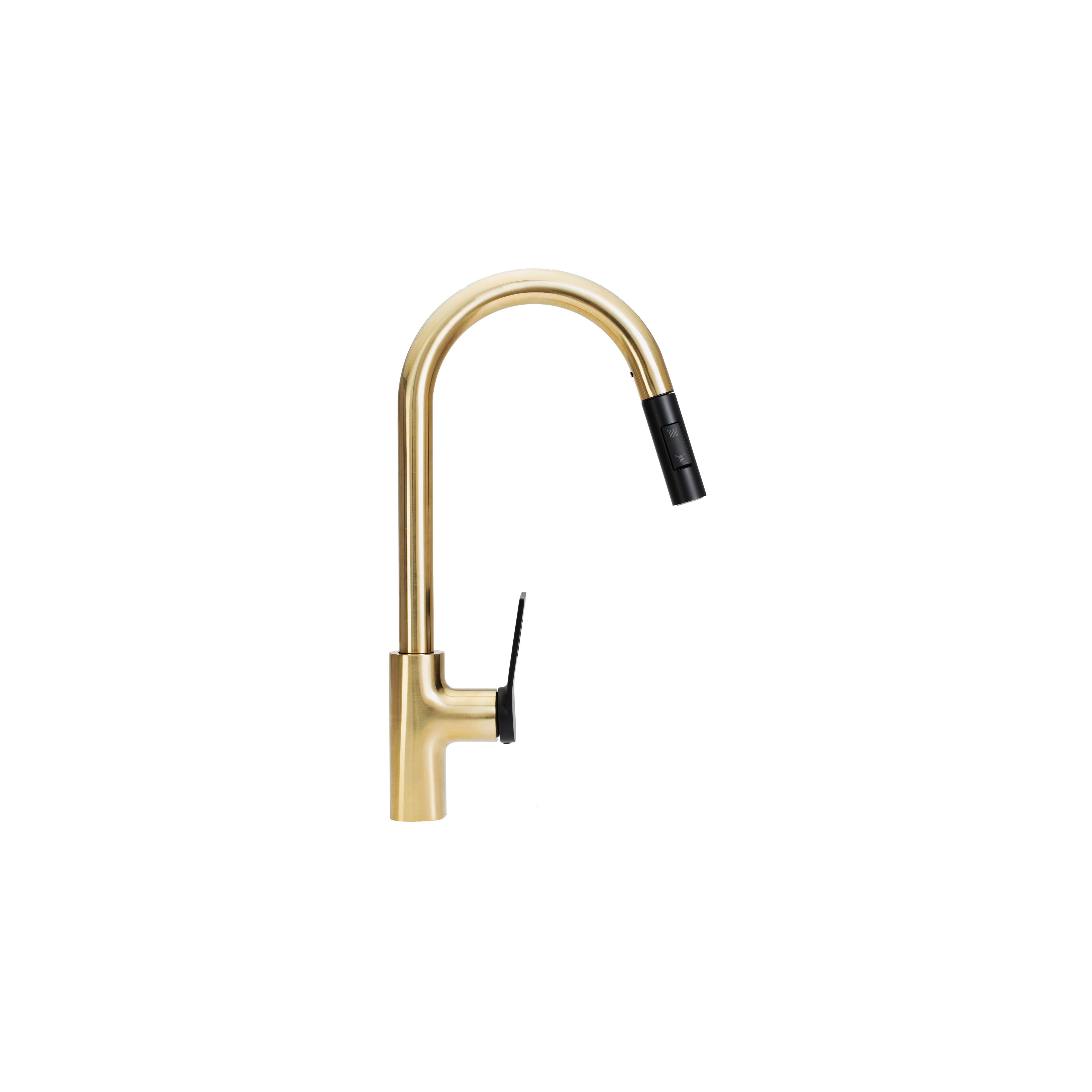 Virtuves maisītājs Rea SOUL Black/Gold Brushed