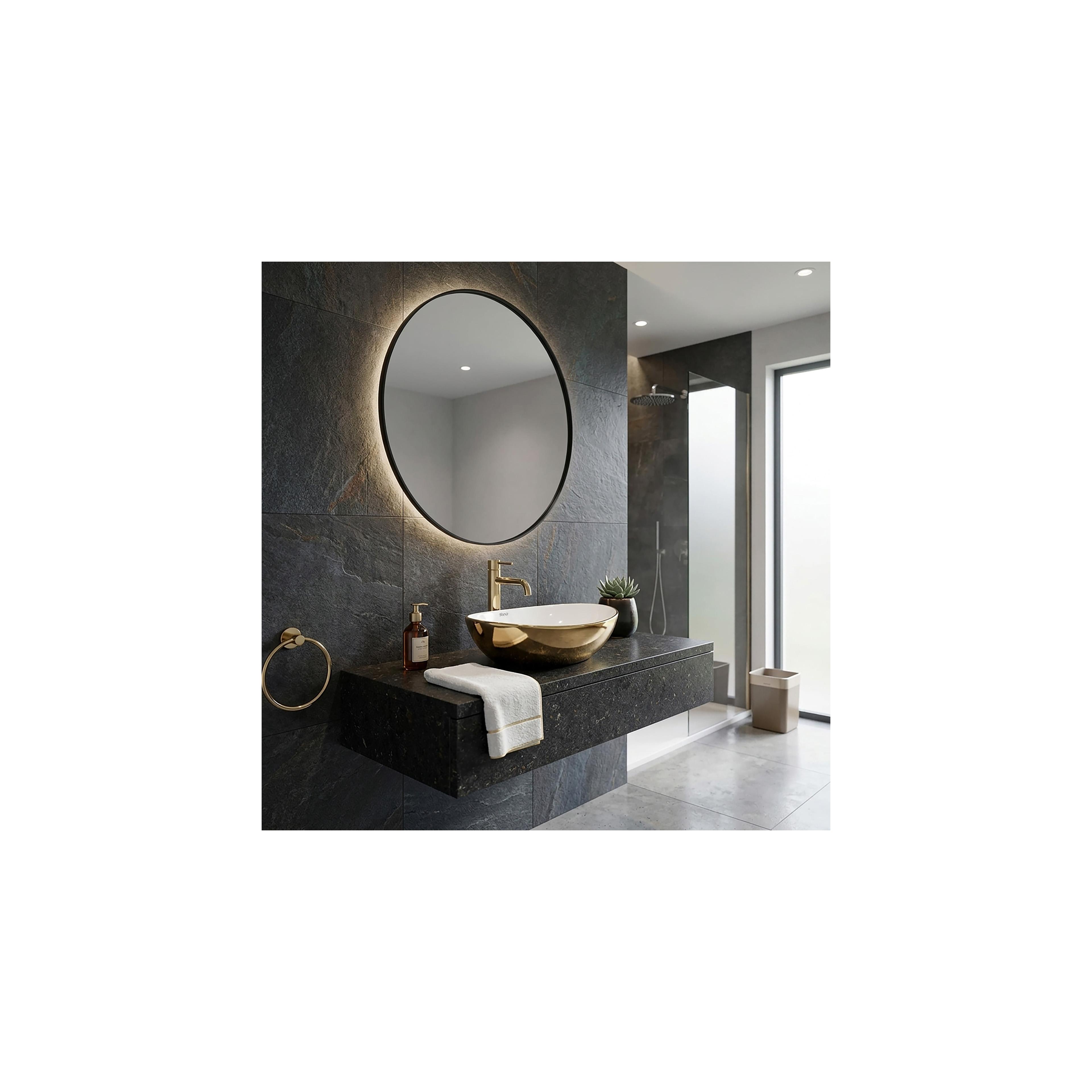 Opzetwastafel Rea Sofia Gold/White
