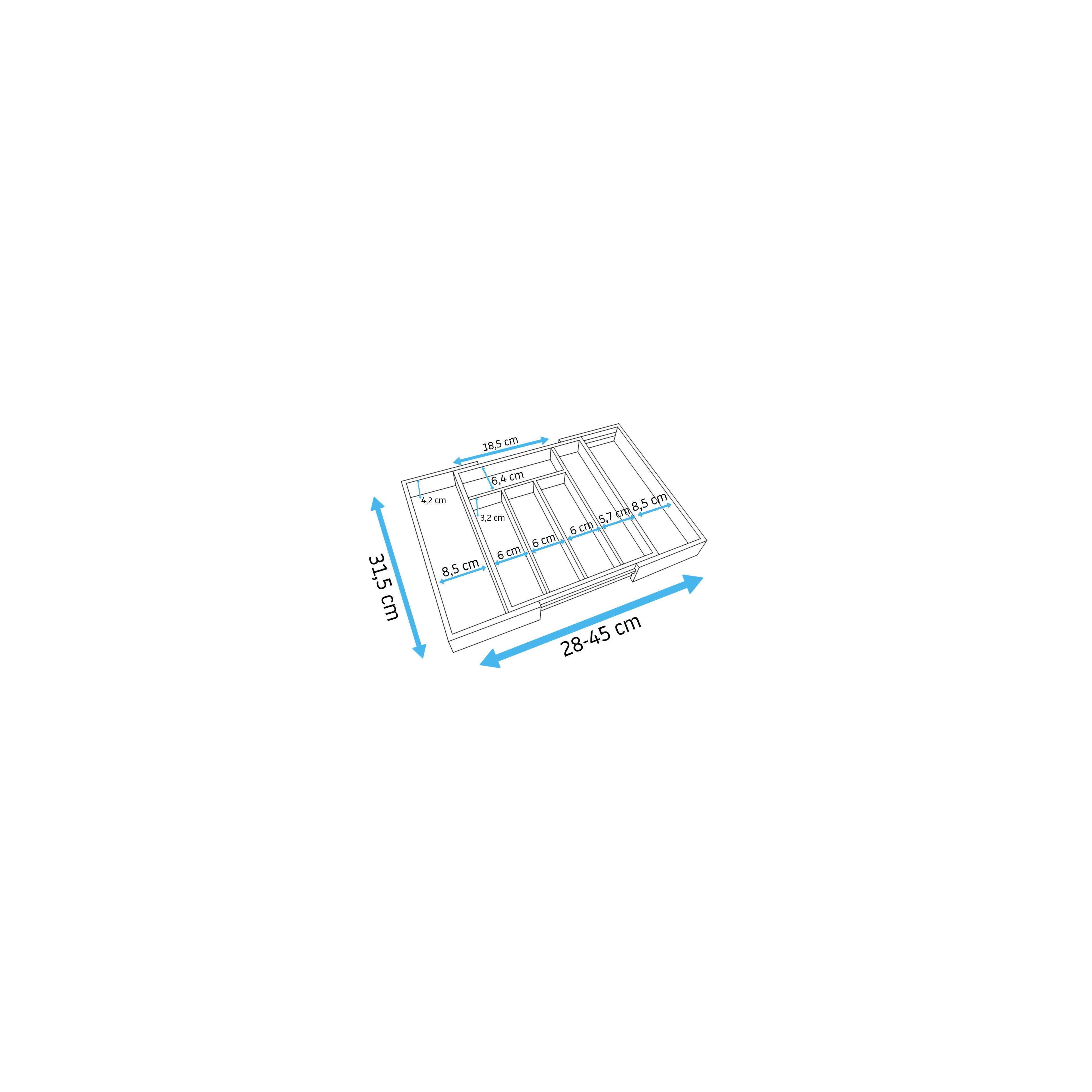 Besteck Organizer faltbar