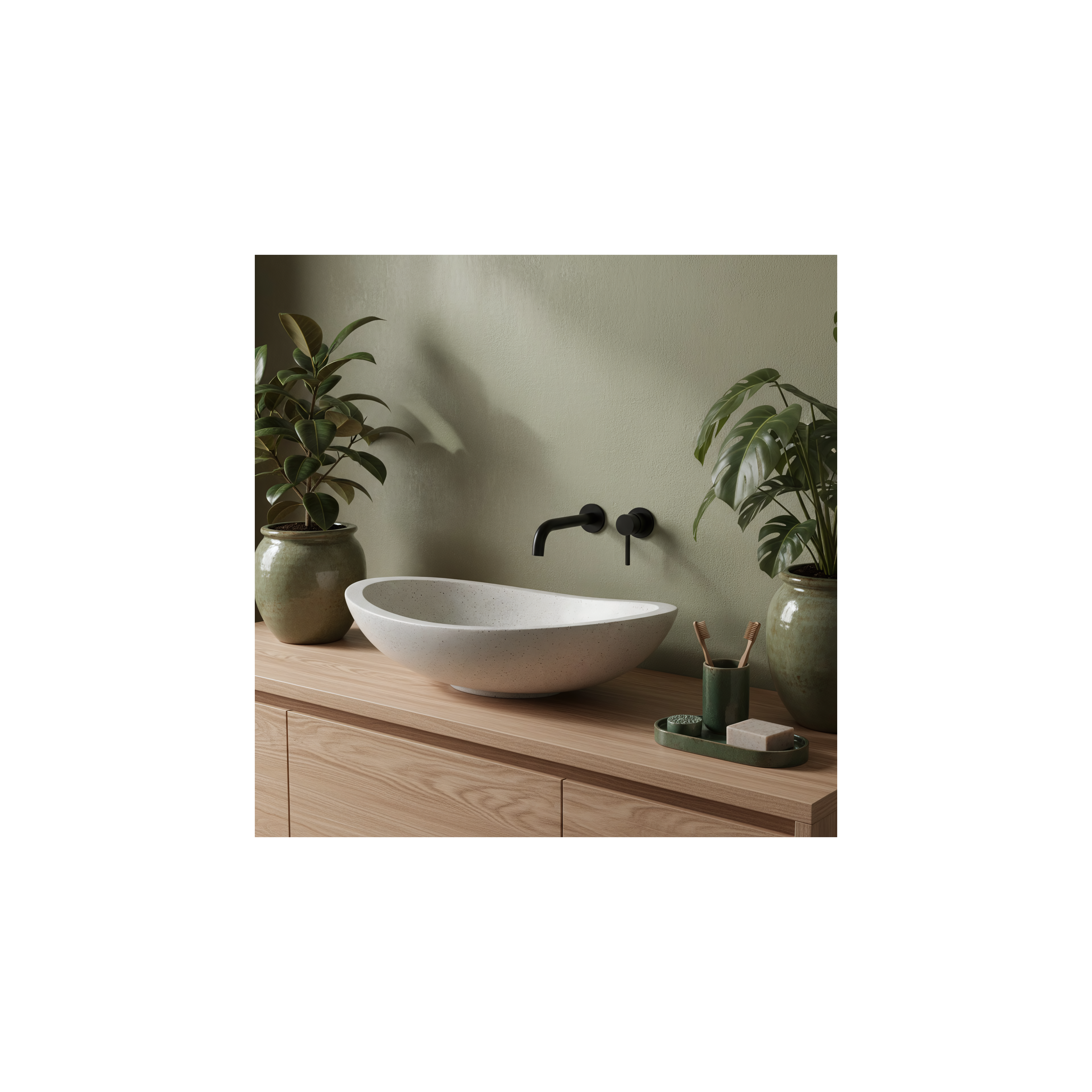 Lavabo da appoggio Rea Leona