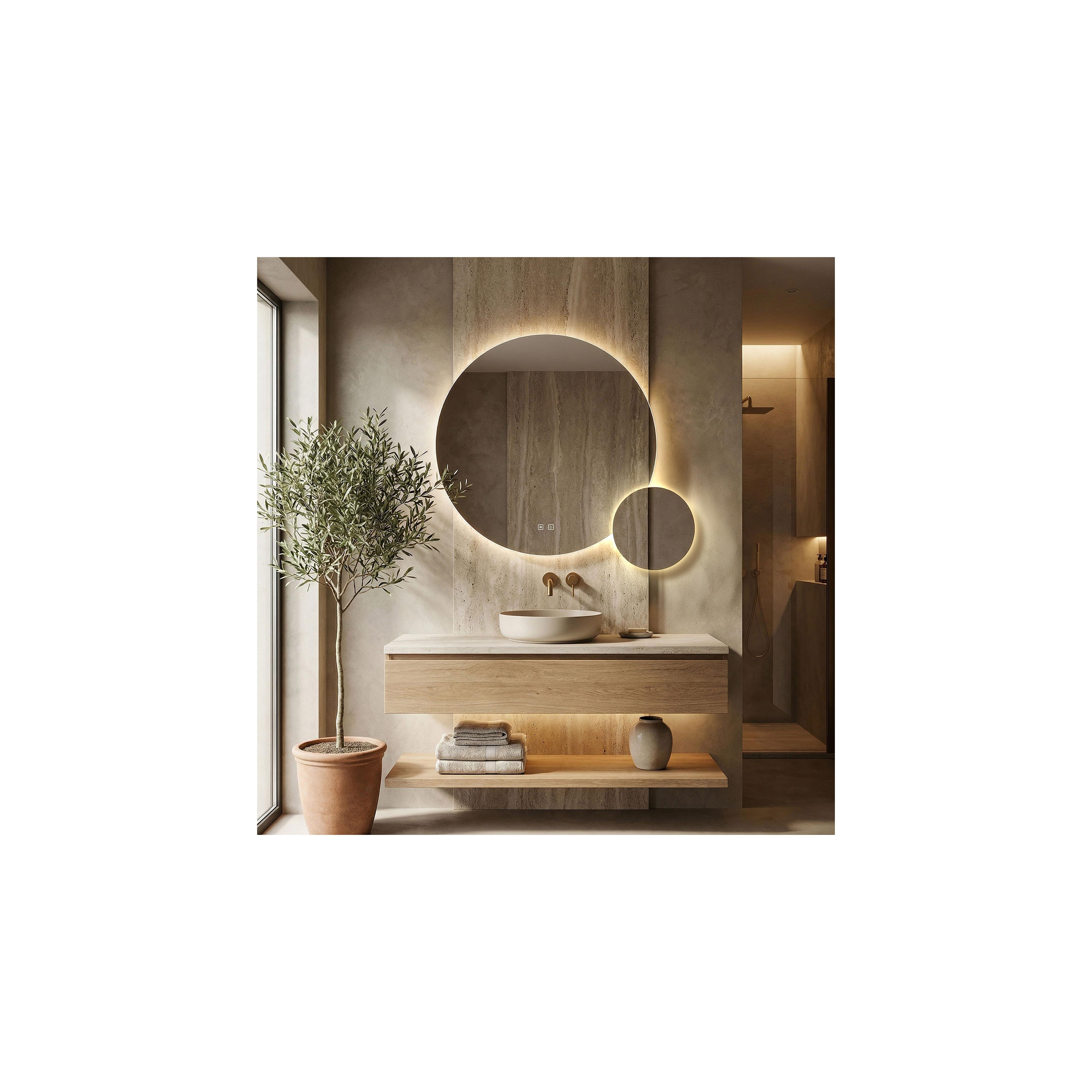 Spiegel LED R-9045 90cm + 45cm