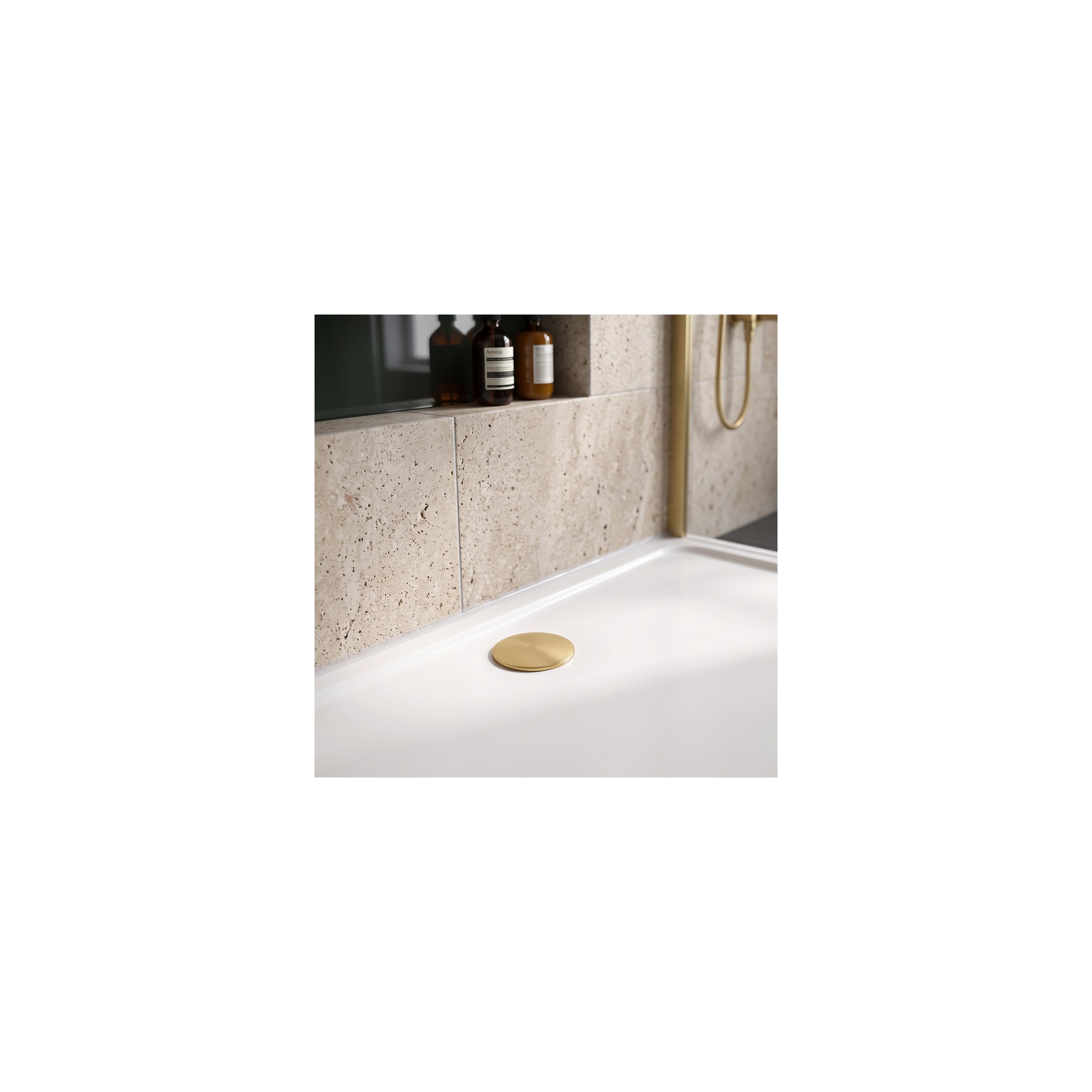 Akrylbrost dusch Rea Belmond vit 90x120 Brush Gold