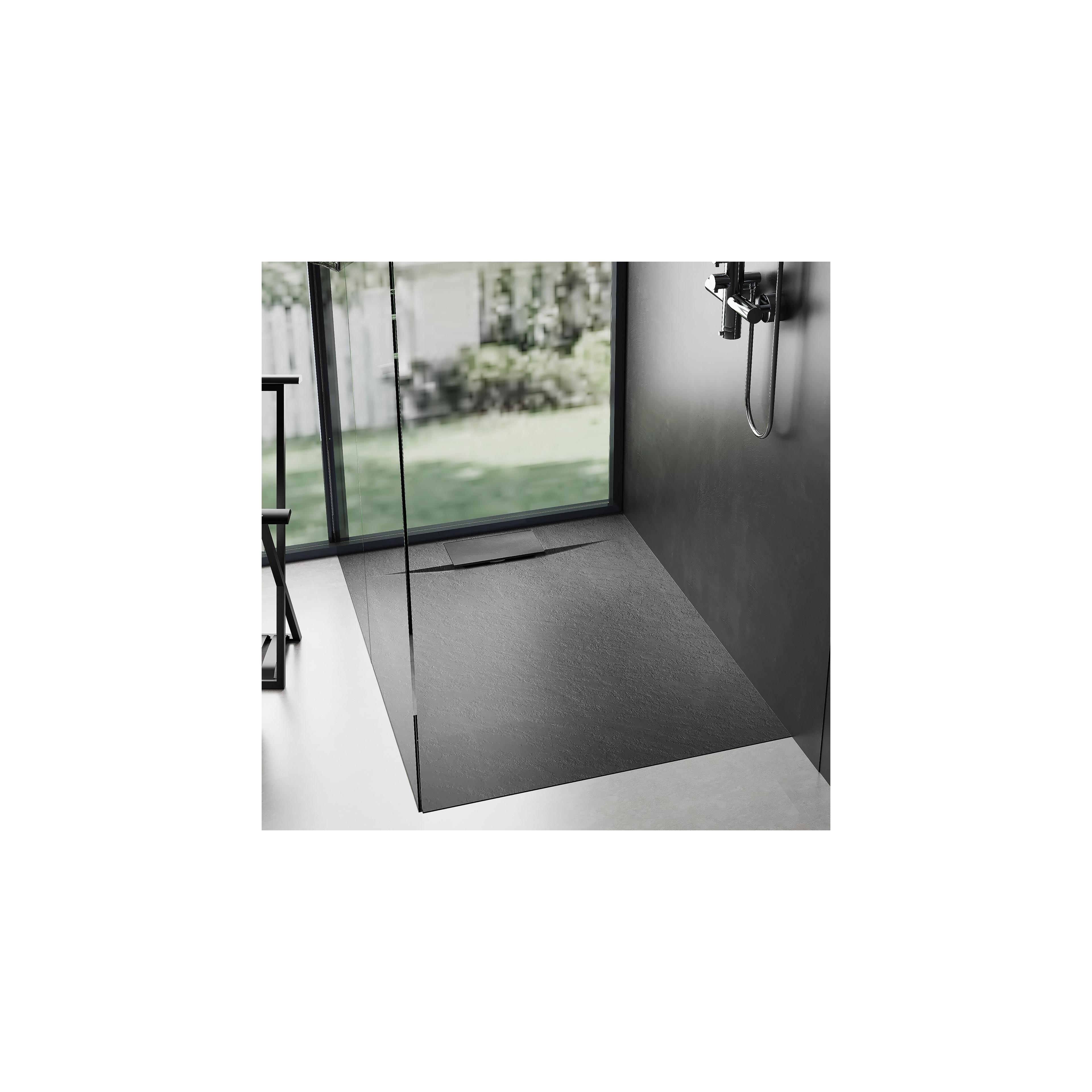 Duschtasse Bazalt Black 90x90