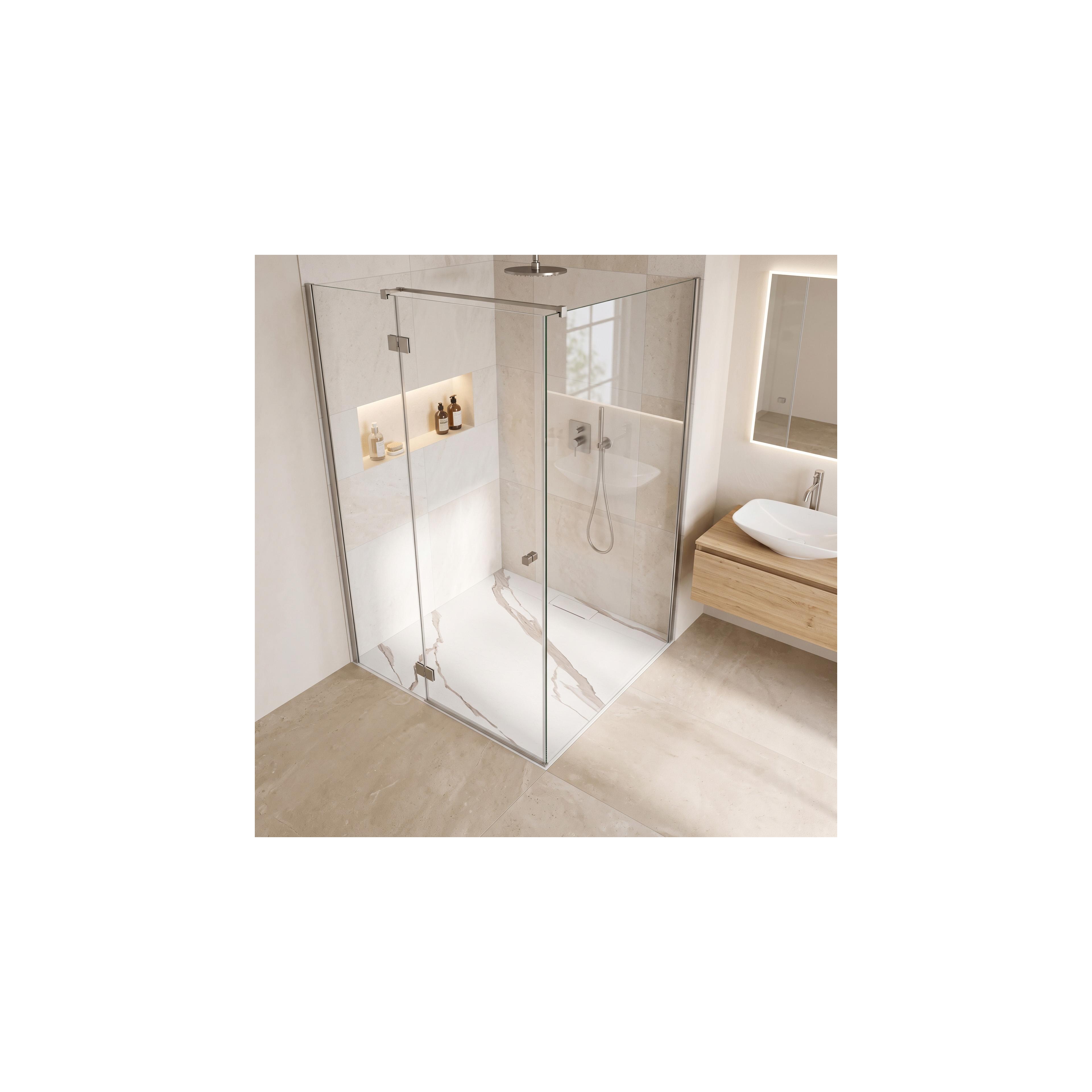 Cada de duș Bazalt CARRARA WHITE 90x90