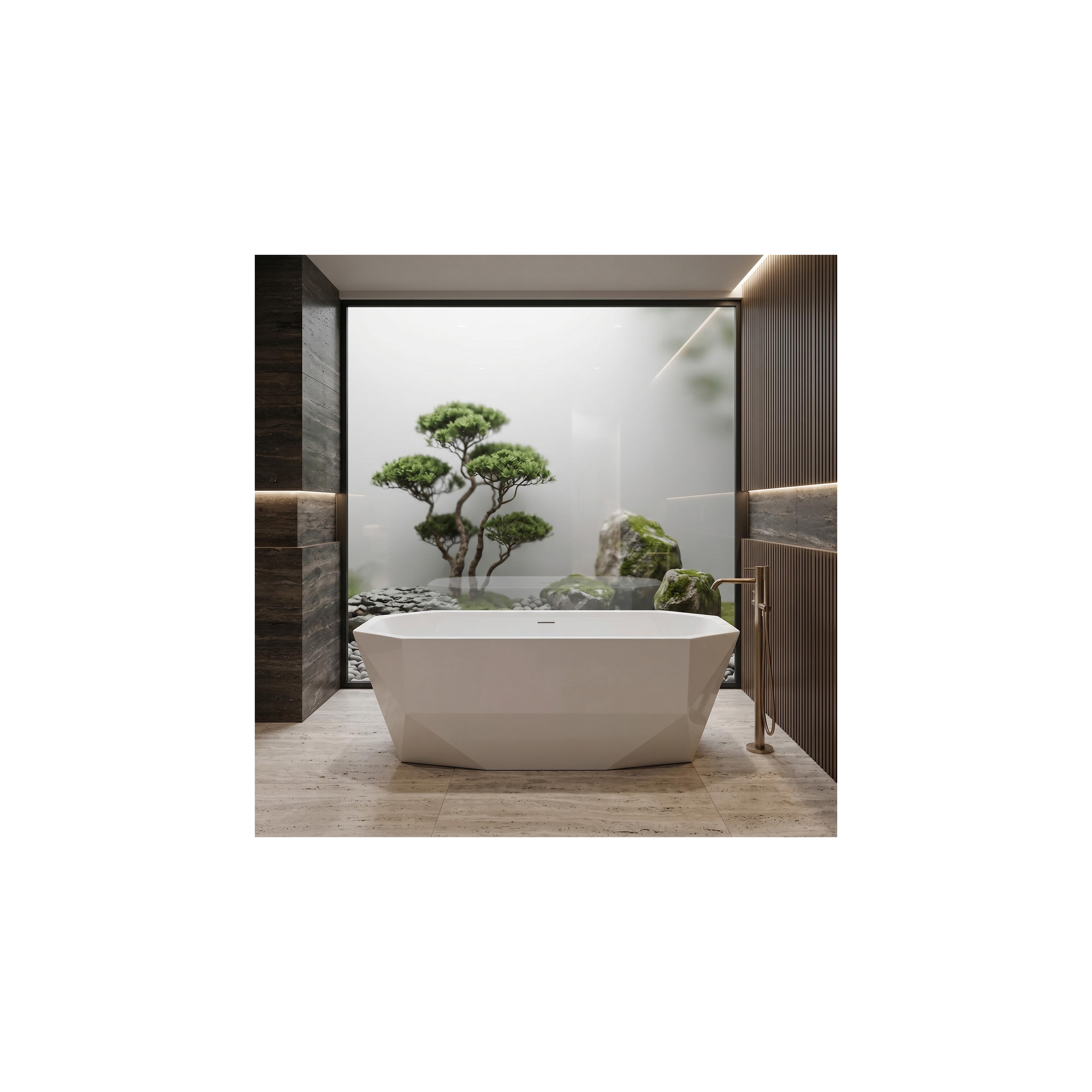 Freistehende Badewanne Rea Diamanti 170