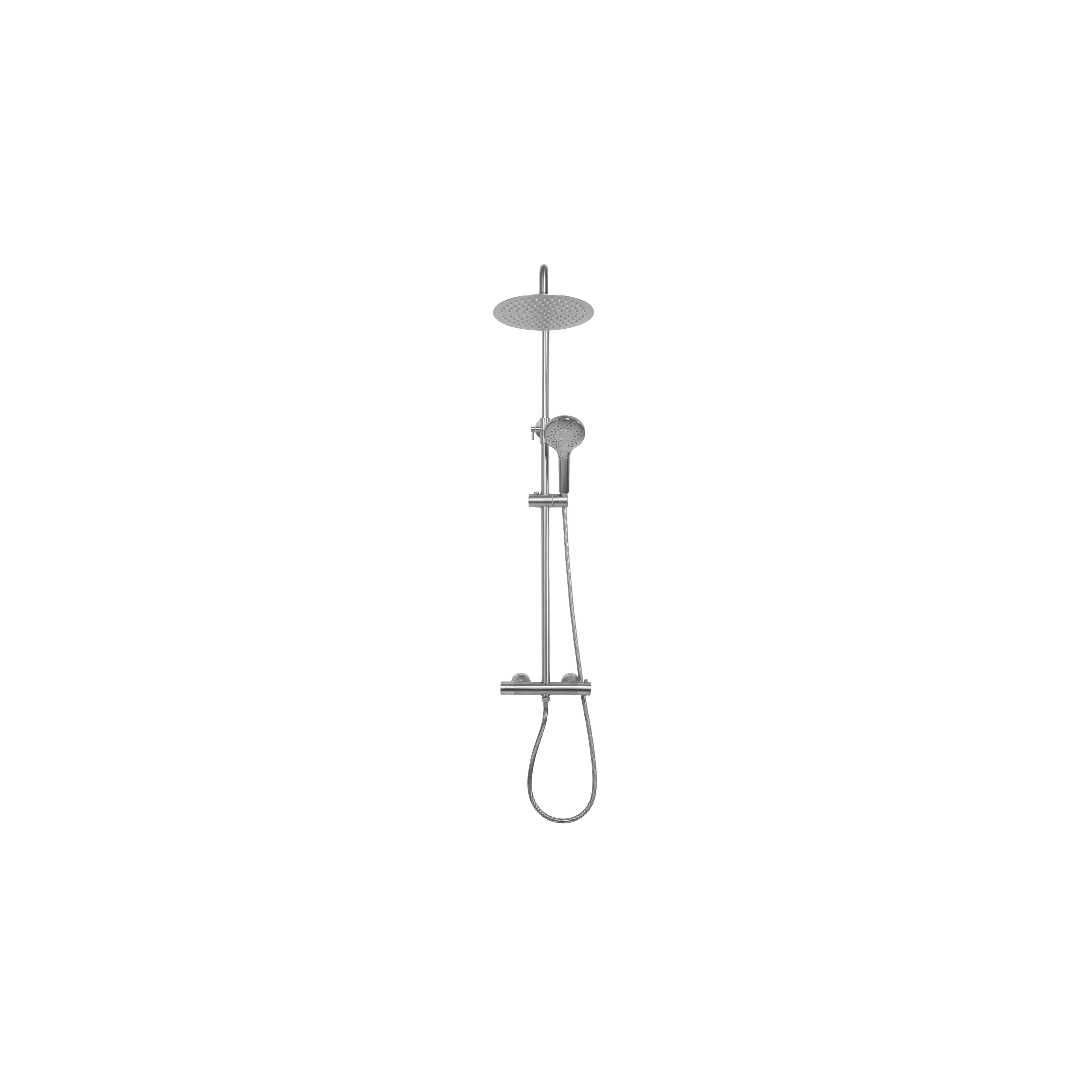 Set doccia con termostato REA VINCENT NICKEL BRUSH INOX