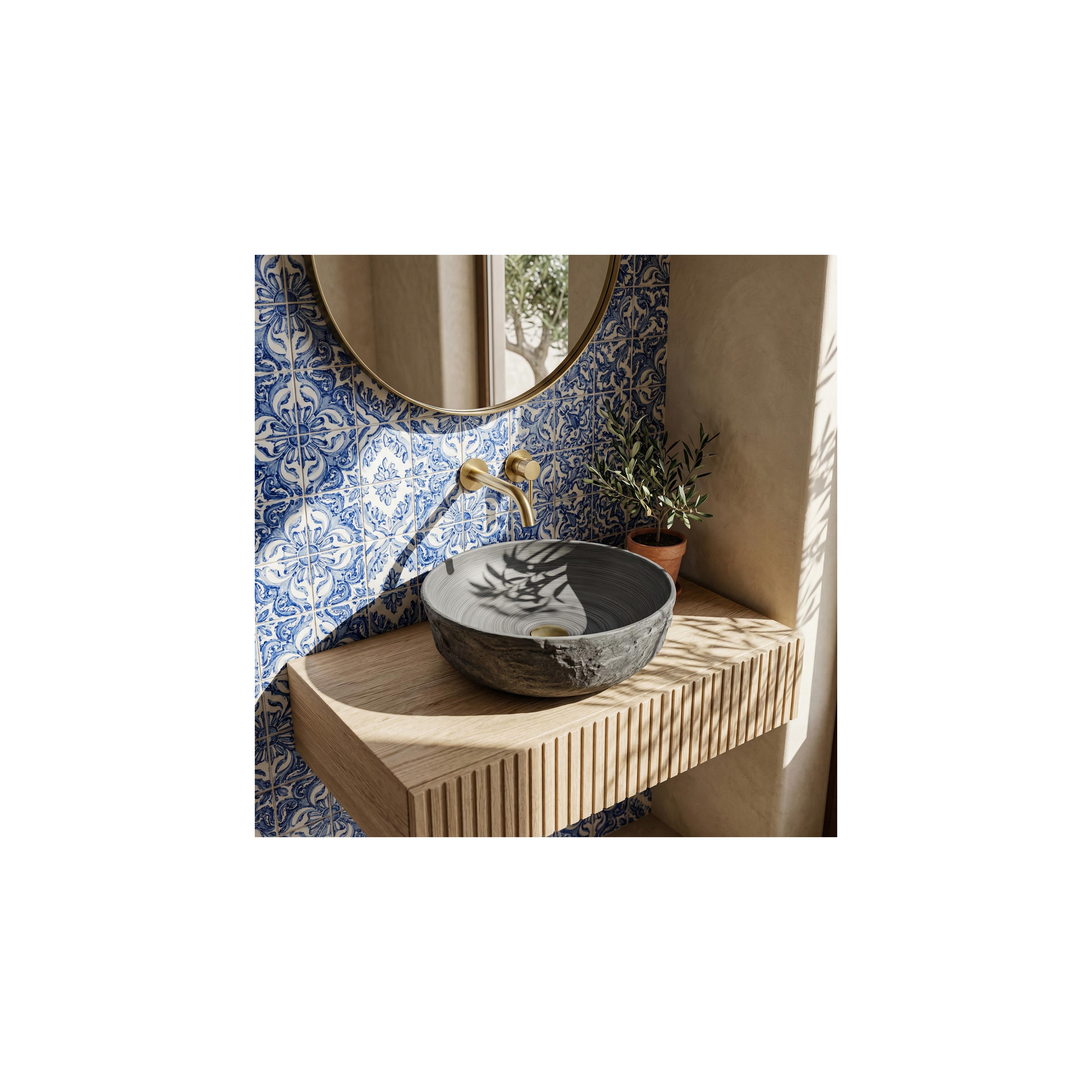 Aufsatzwaschbecken Rea Babilon Silver