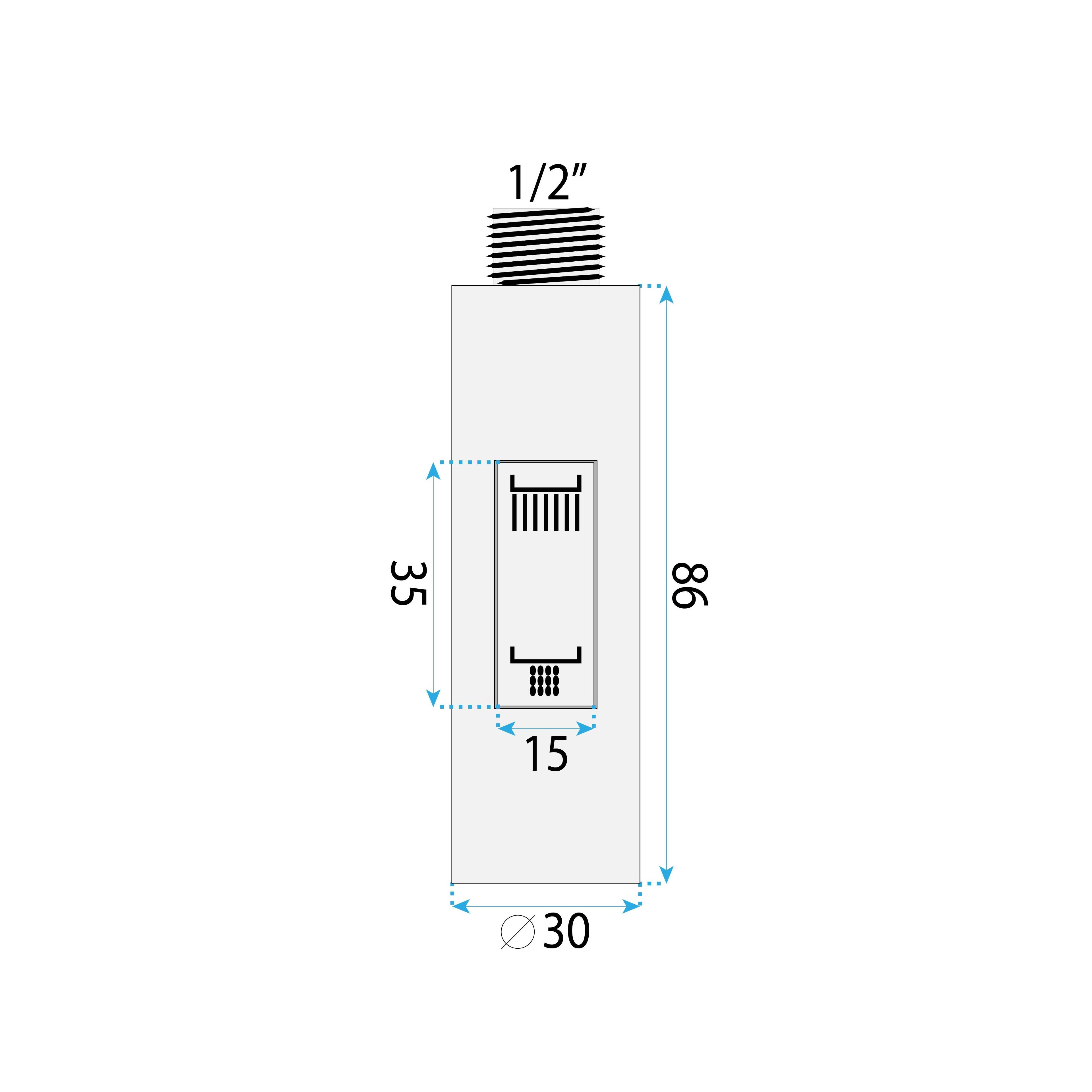 Air outlet with aerator for kitchen faucet REA Fresh Brush Gold