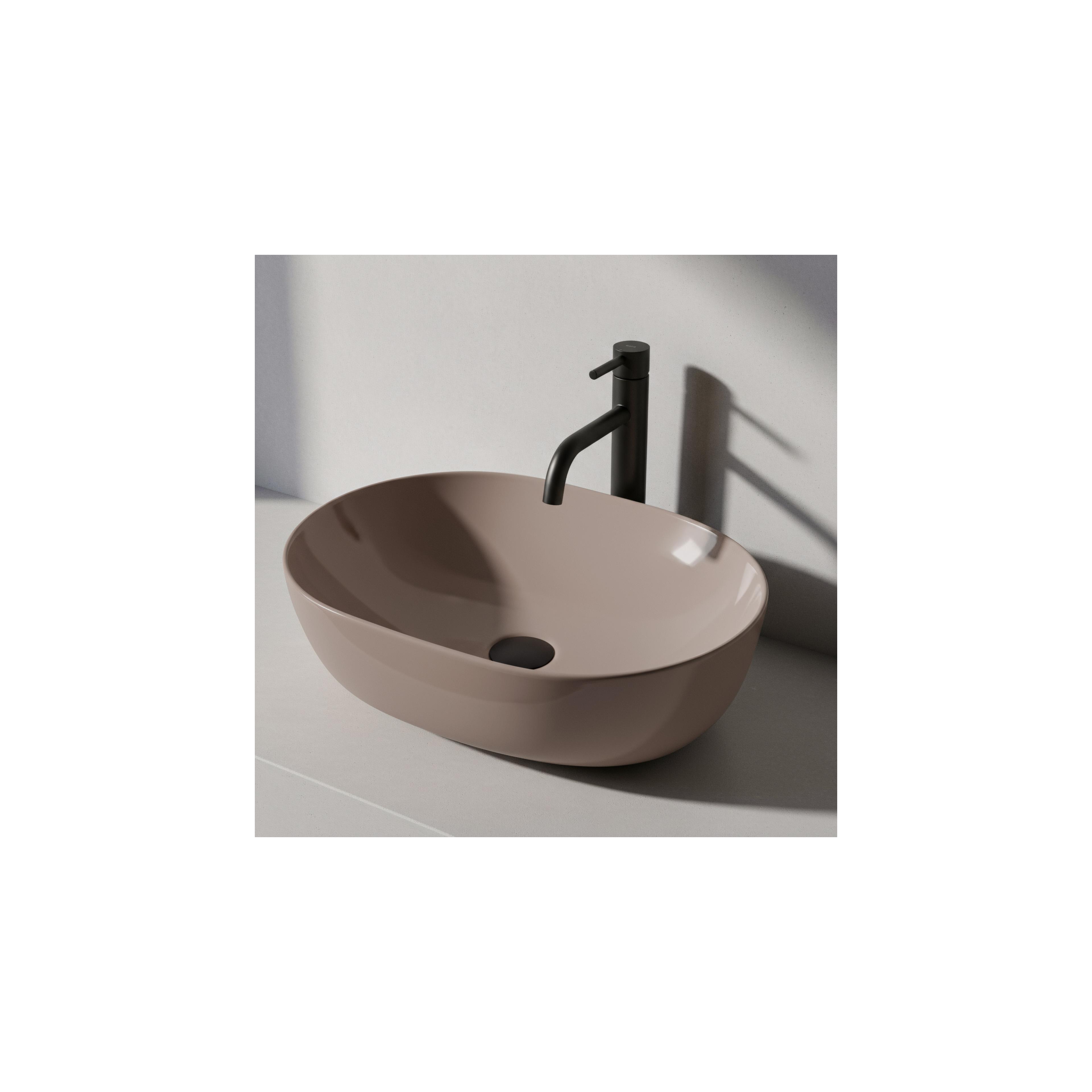 Aufsatzwaschbecken Rea Lisa Beige Shiny