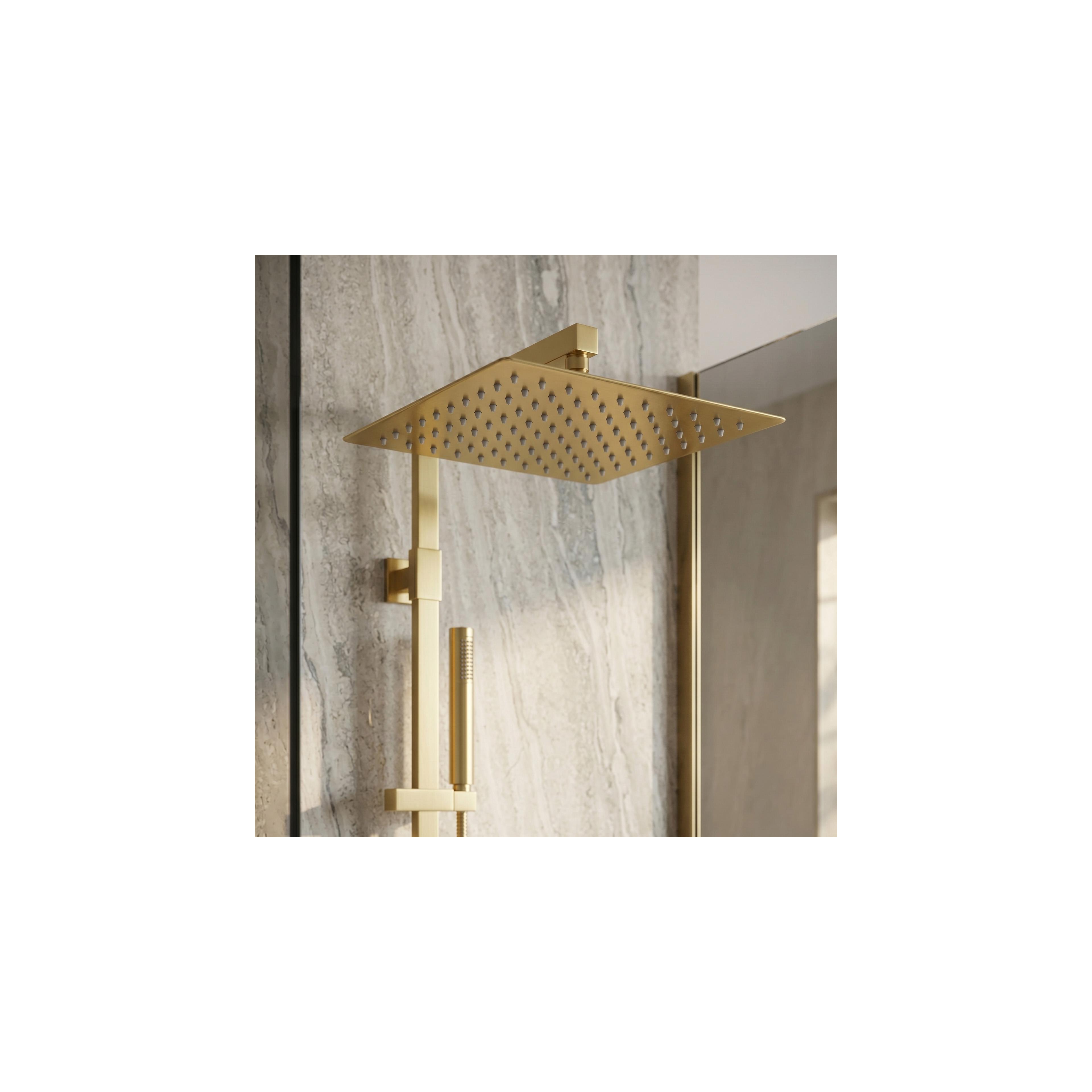 Квадратен душ пита REA JS-P015BG 30cm Brush Gold