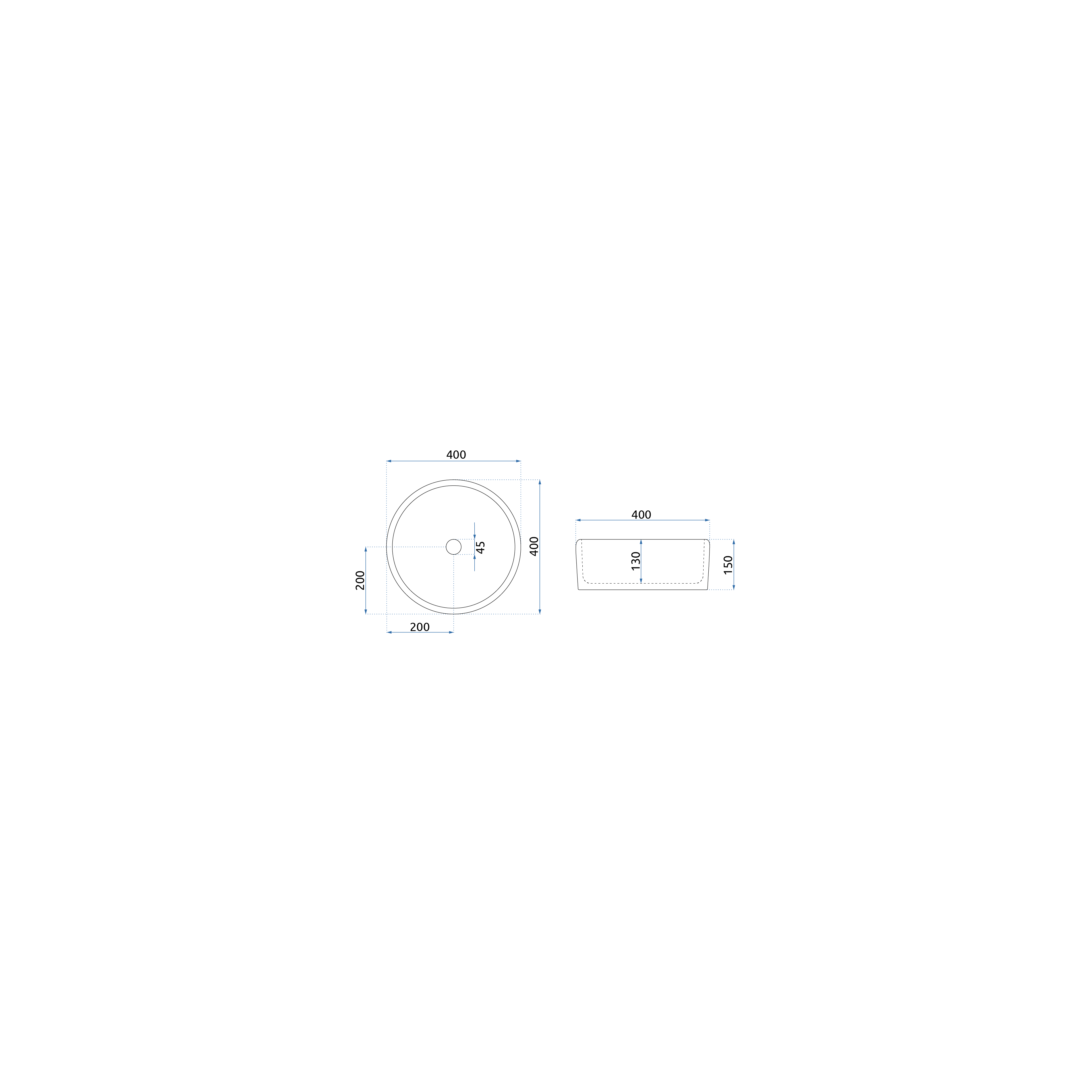 Countertop washbasin REA Florisa
