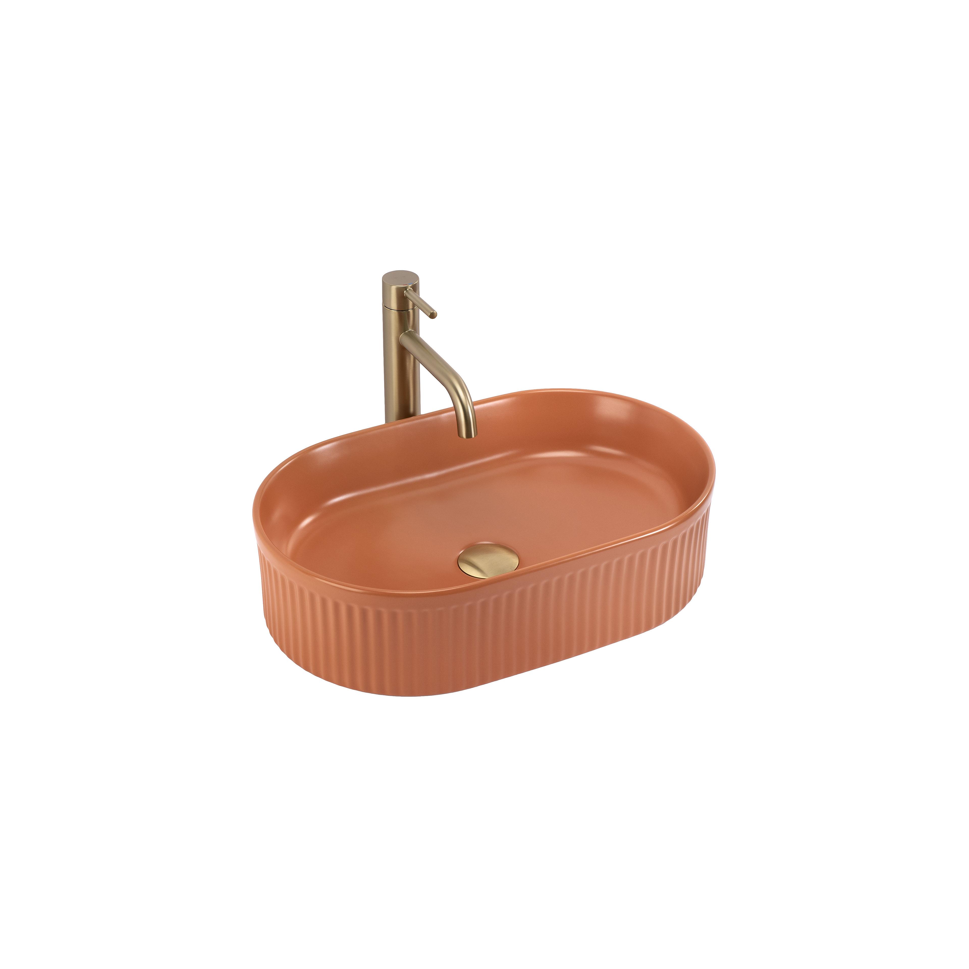 Countertop washbasin Rea Vanda Cinnamon Matt