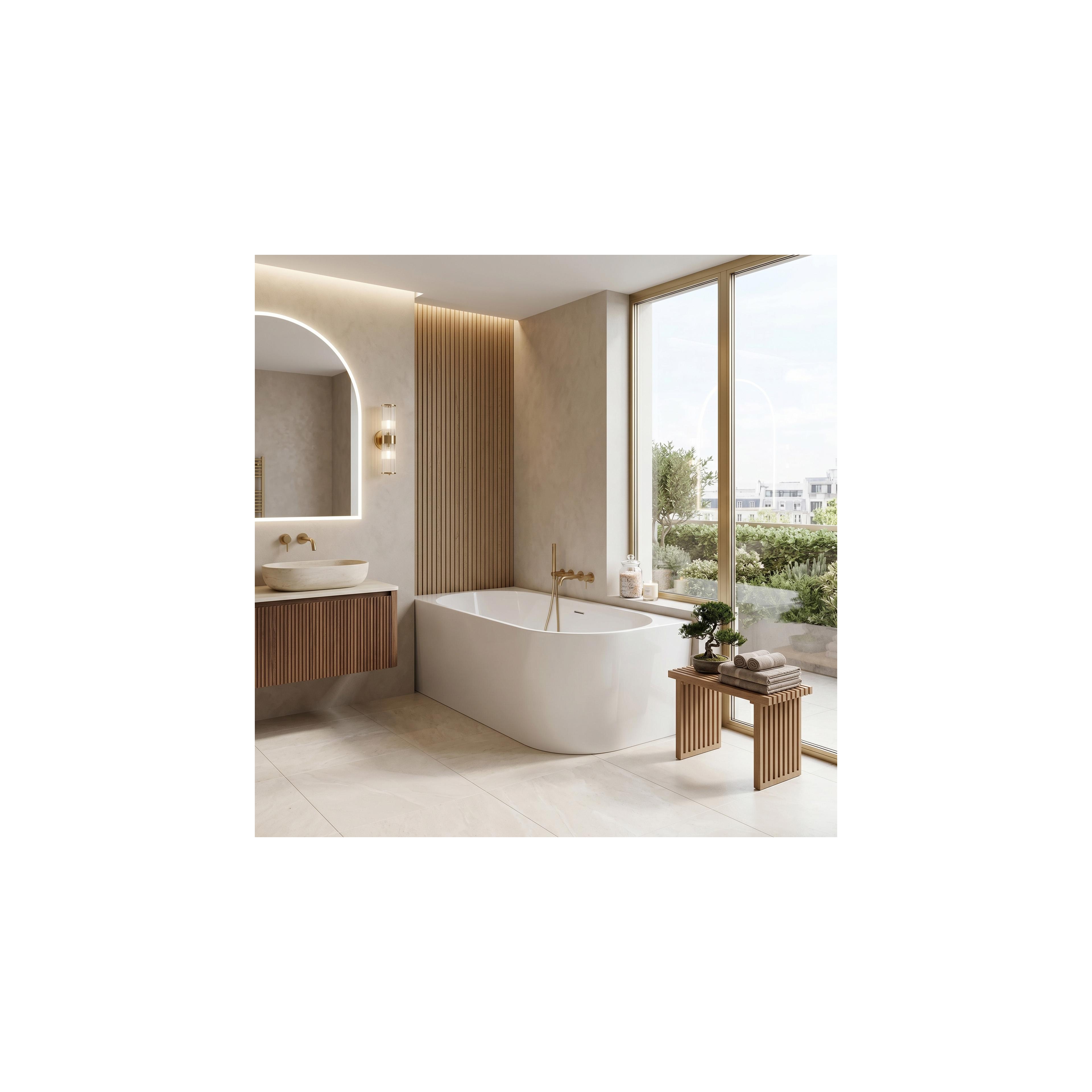 Eckbadewanne aus Acryl REA Bellanto Slim 150 Left
