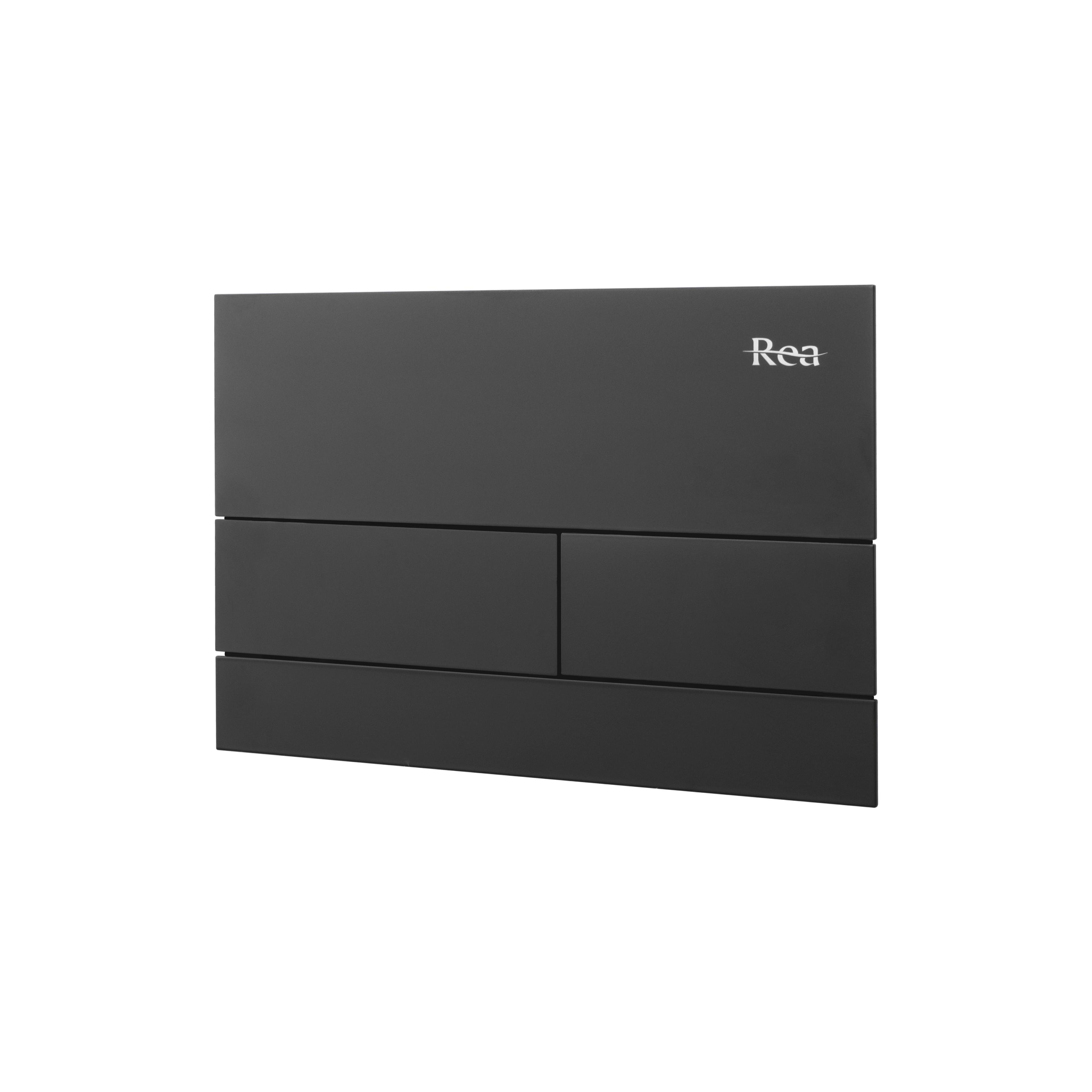 WC öblítő gomb K011A-Q és Slim024N Rea T Black Matt